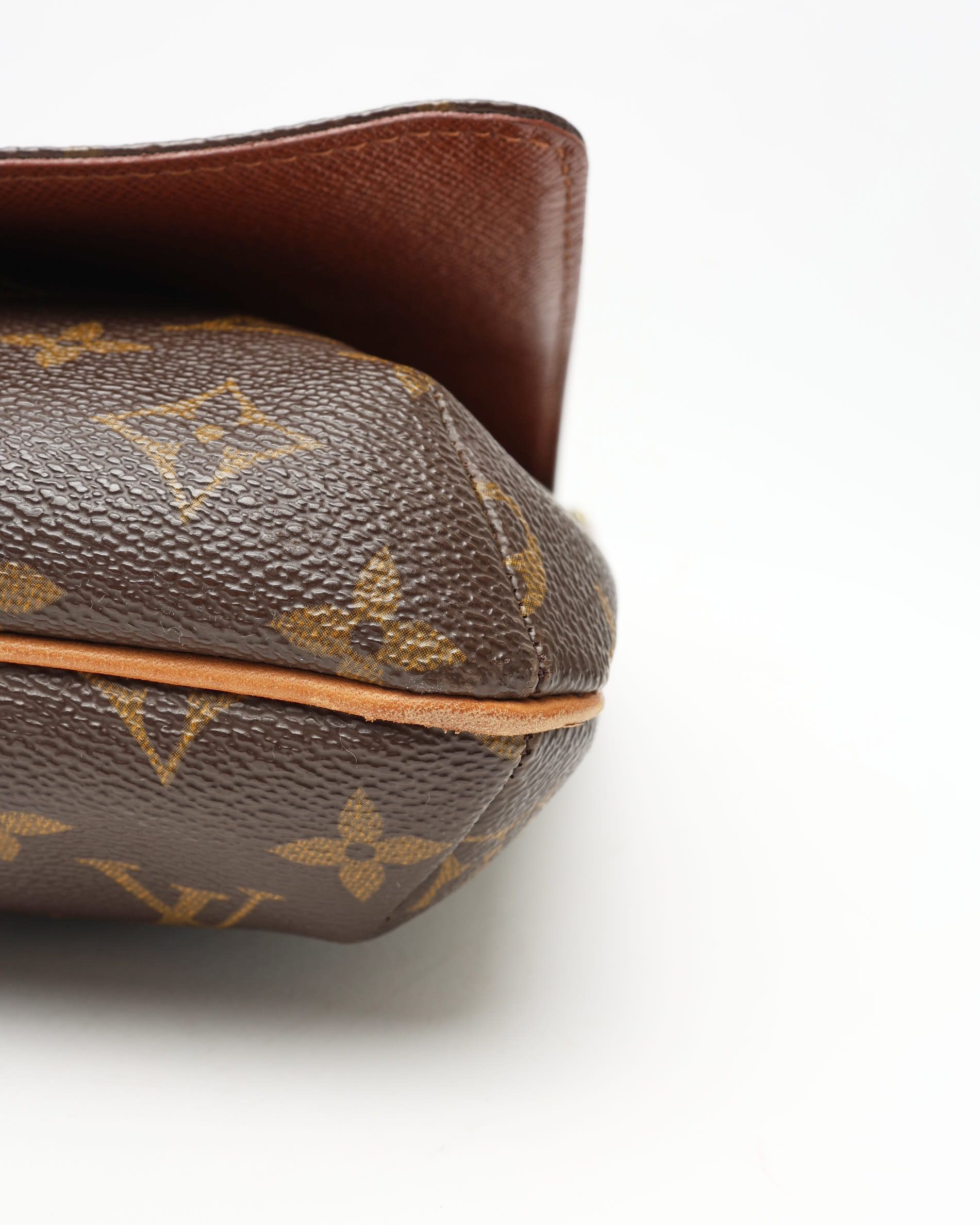 Pre-owned Louis Vuitton Monogram Musette Tango Bag In Brown