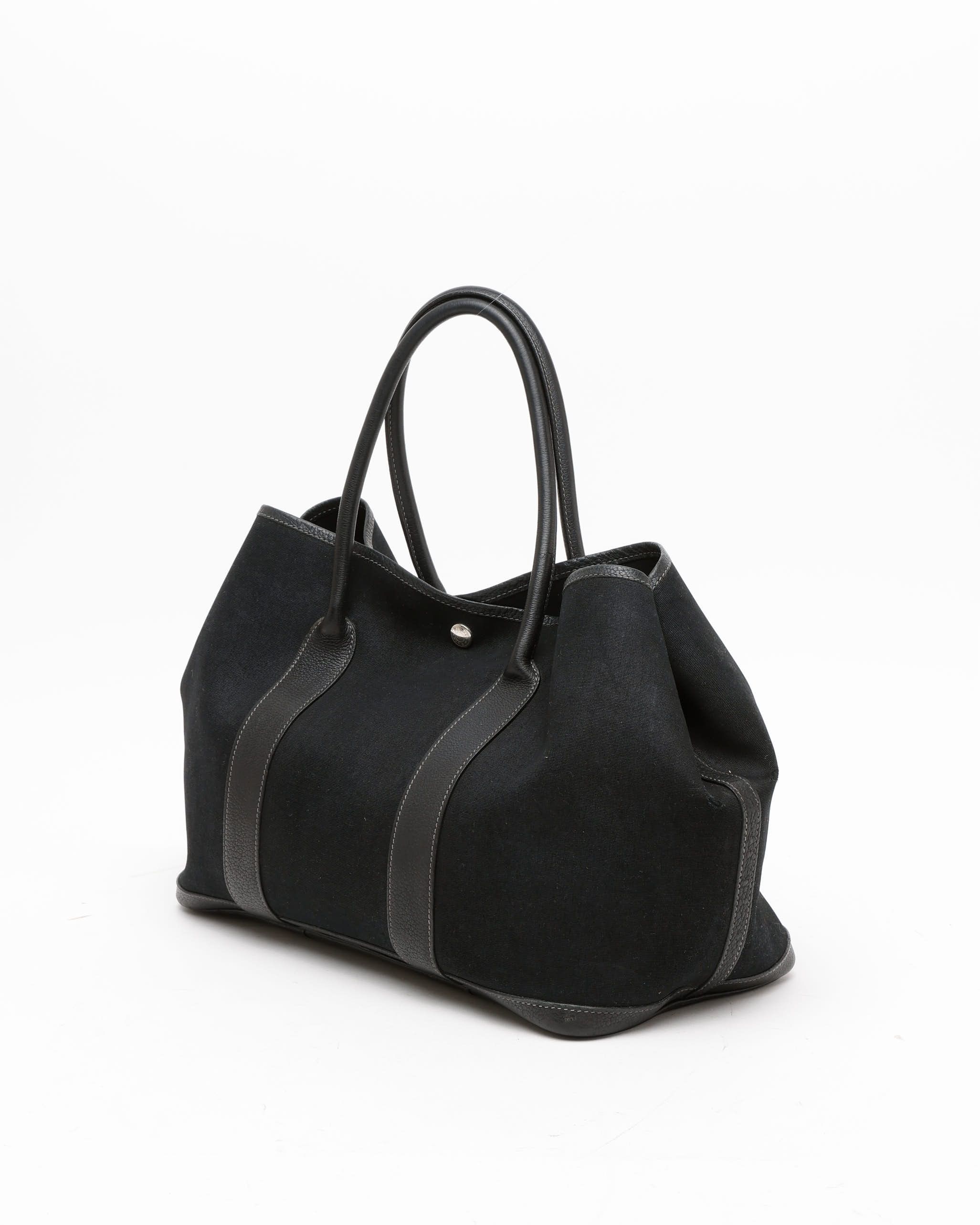 Pre-owned Hermes Hermès Garden Party 36 Bag In Black