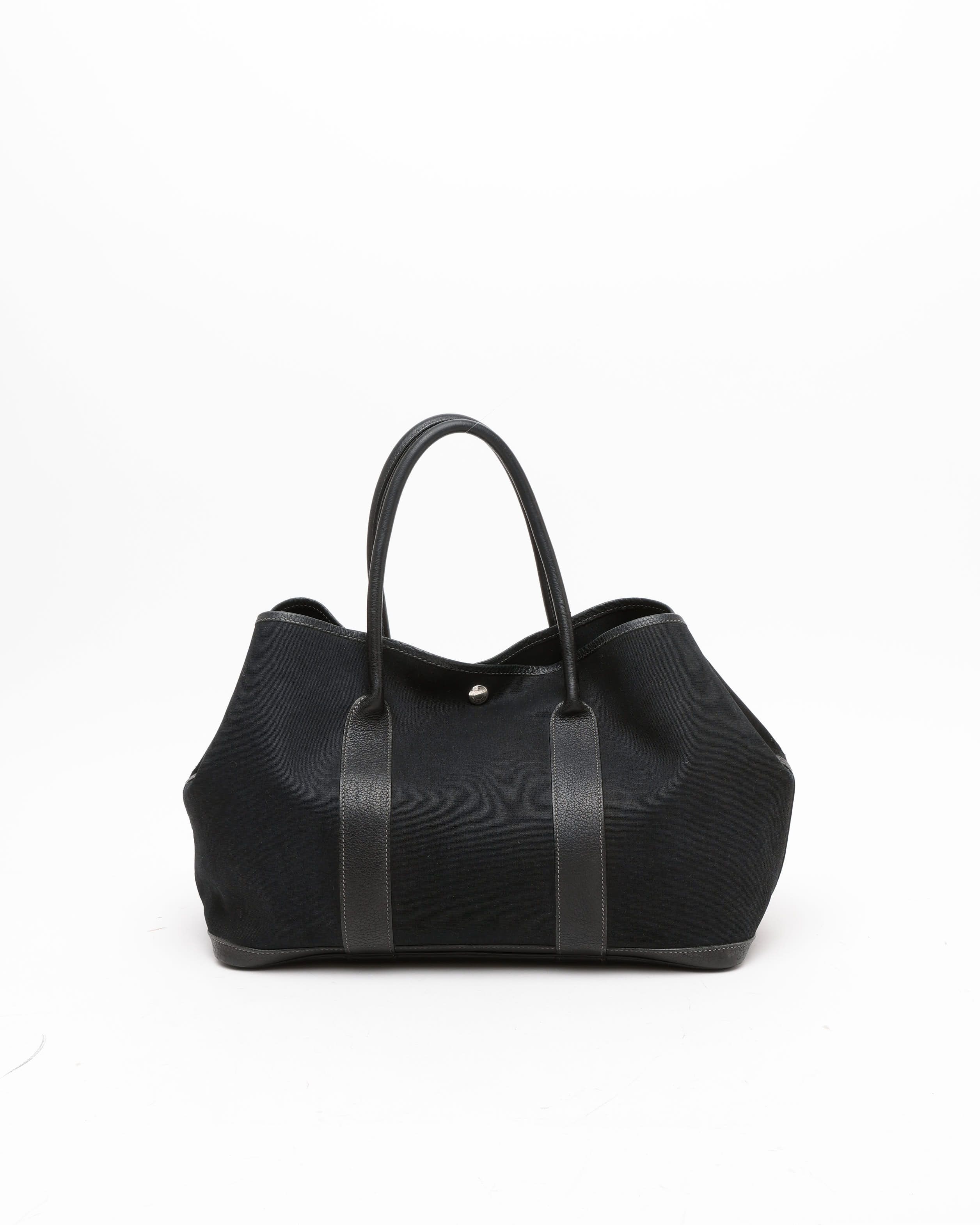 Pre-owned Hermes Hermès Garden Party 36 Bag In Black