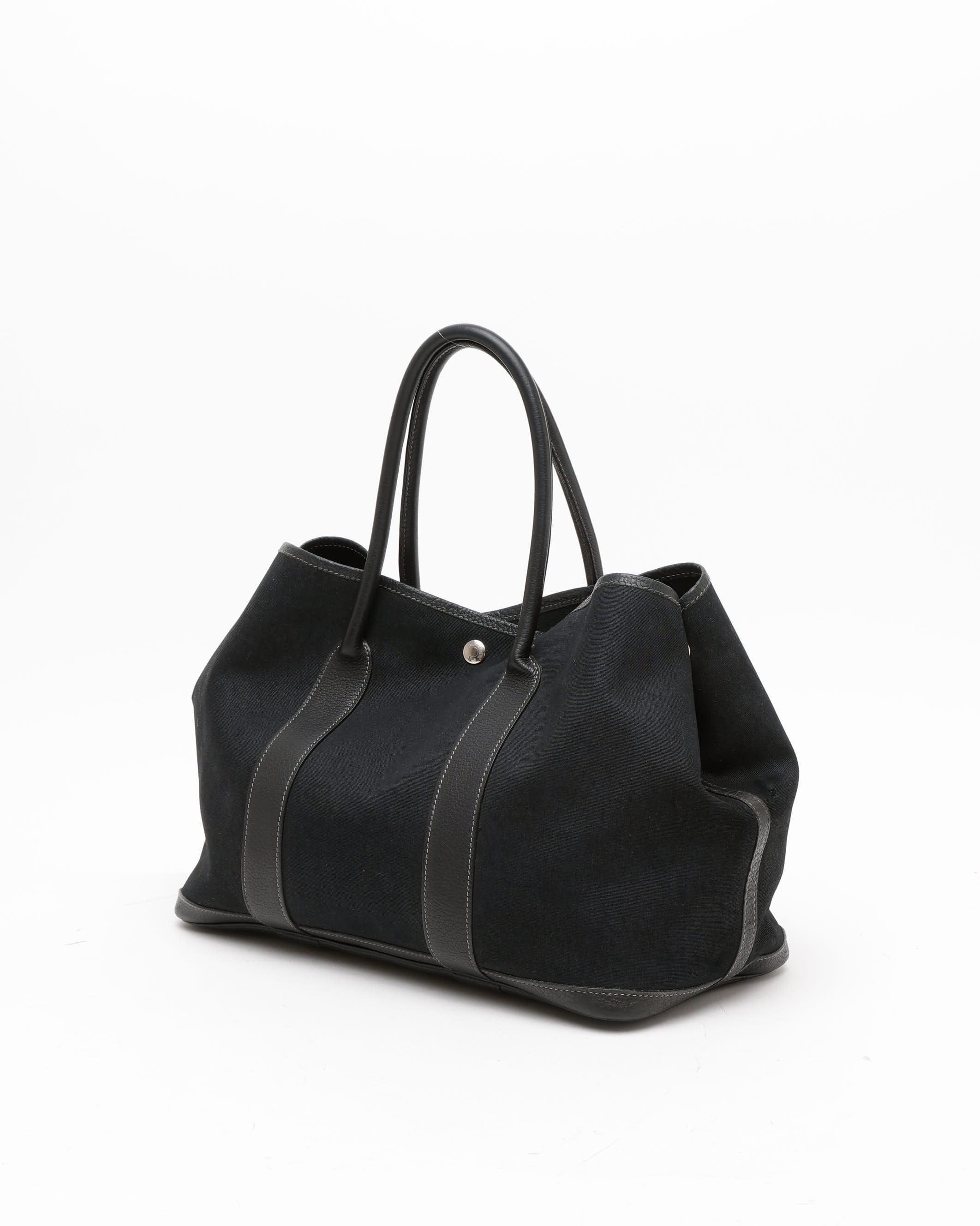 Pre-owned Hermes Hermès Garden Party 36 Bag In Black