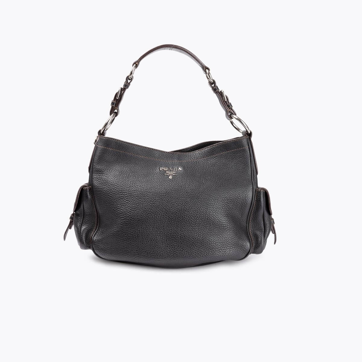 PRADA Vitello Daino Hobo Bag