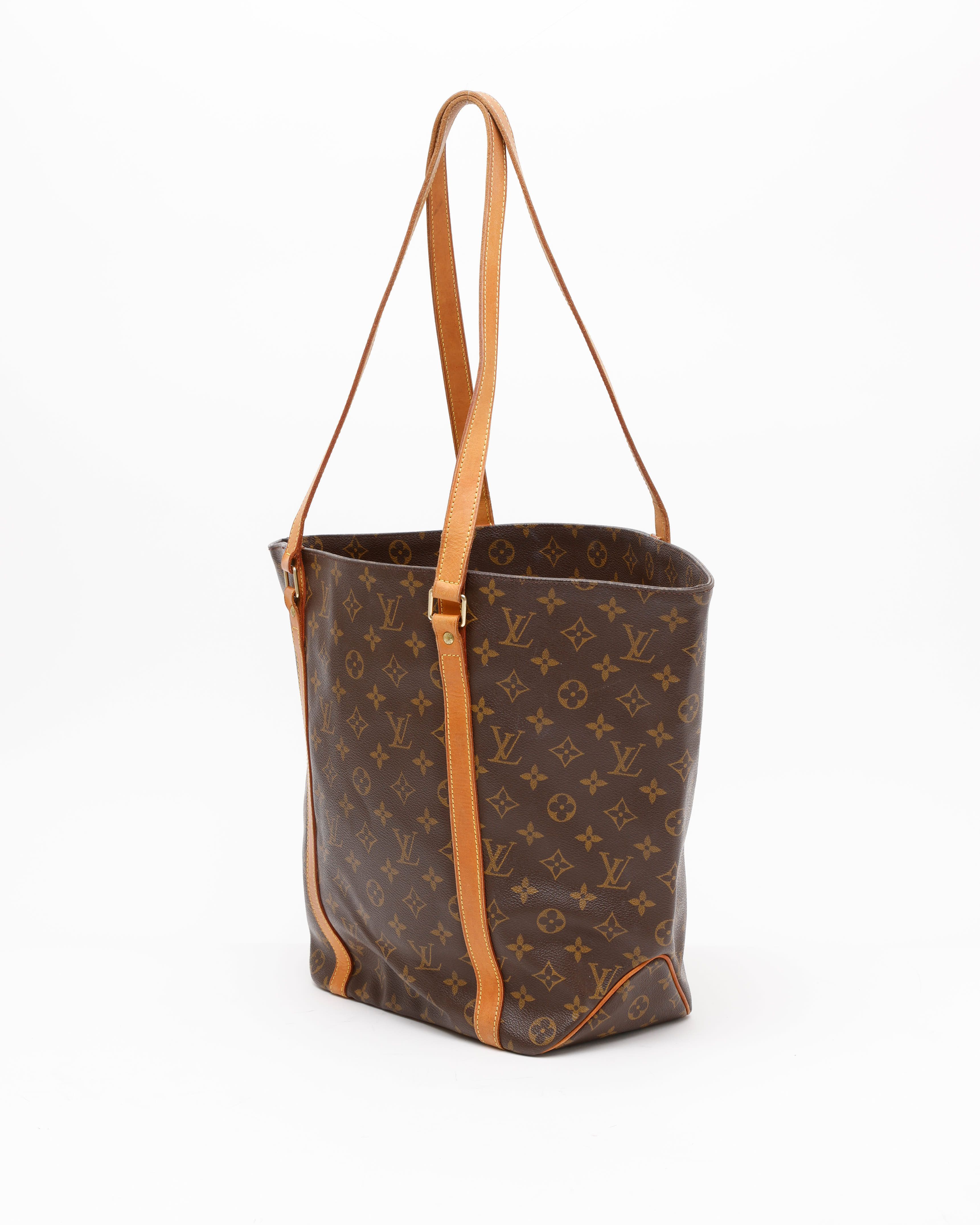 Pre-owned Louis Vuitton Monogram Sac Shopping Bag In Brown