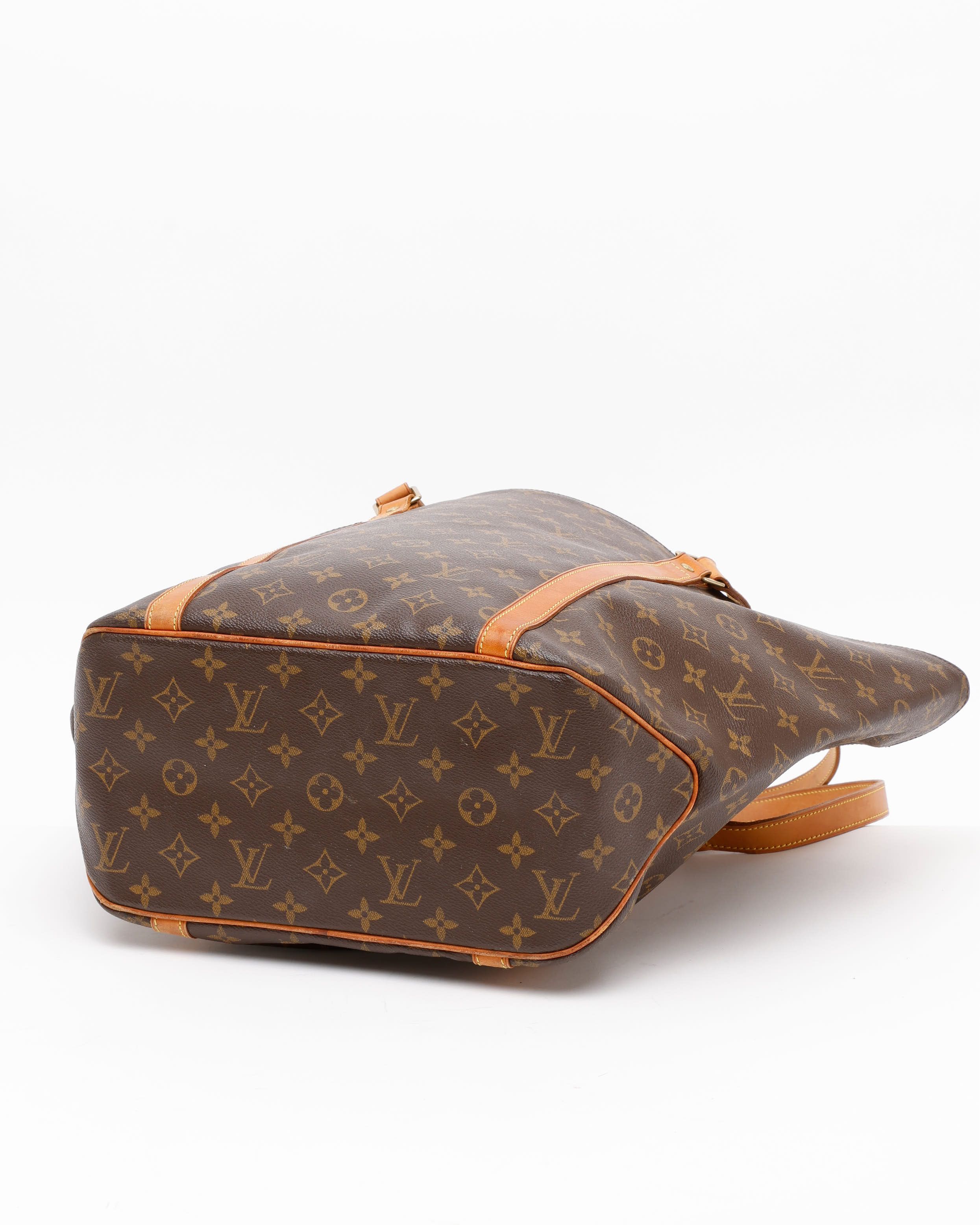 Pre-owned Louis Vuitton Monogram Sac Shopping Bag In Brown