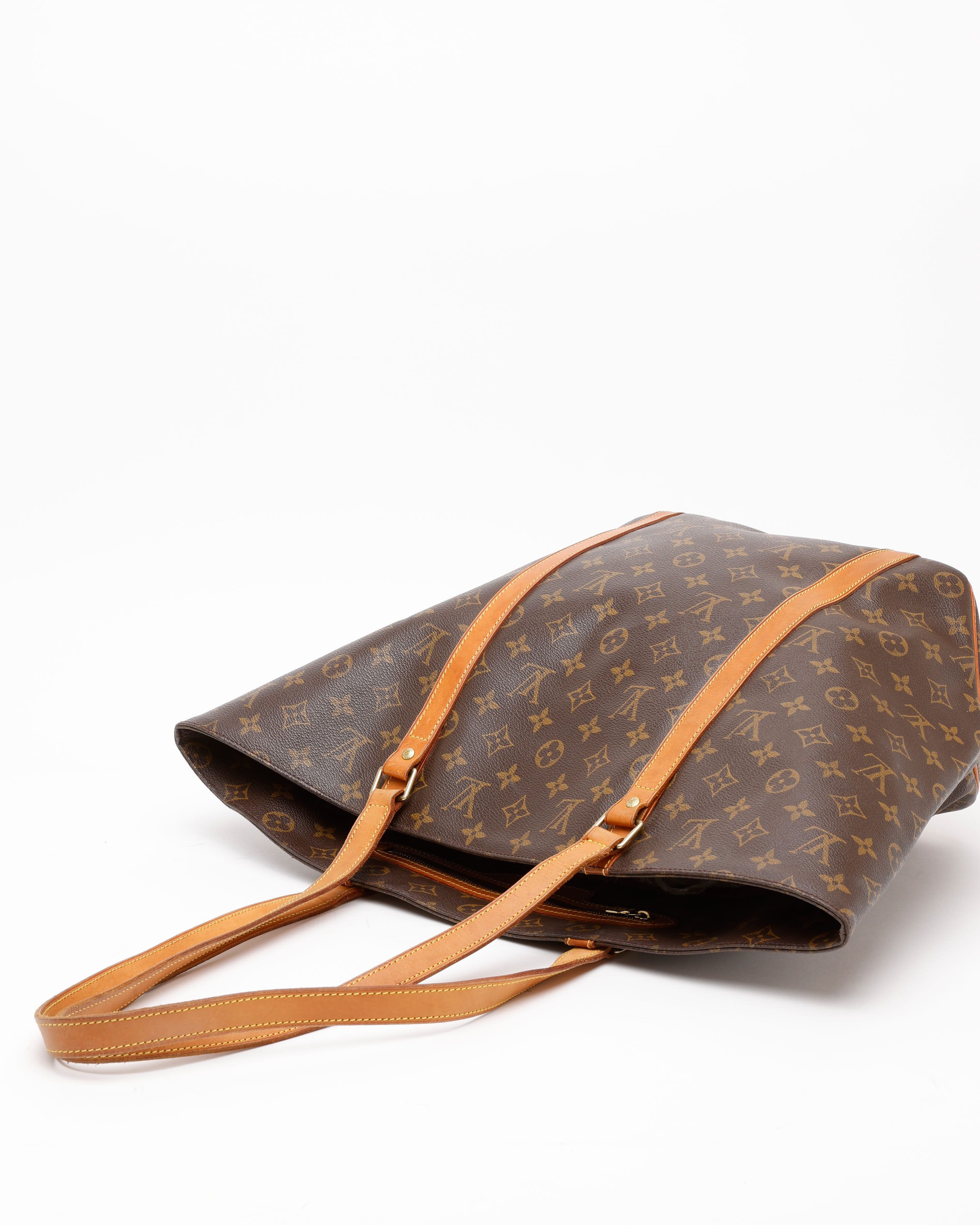 Pre-owned Louis Vuitton Monogram Sac Shopping Bag In Brown