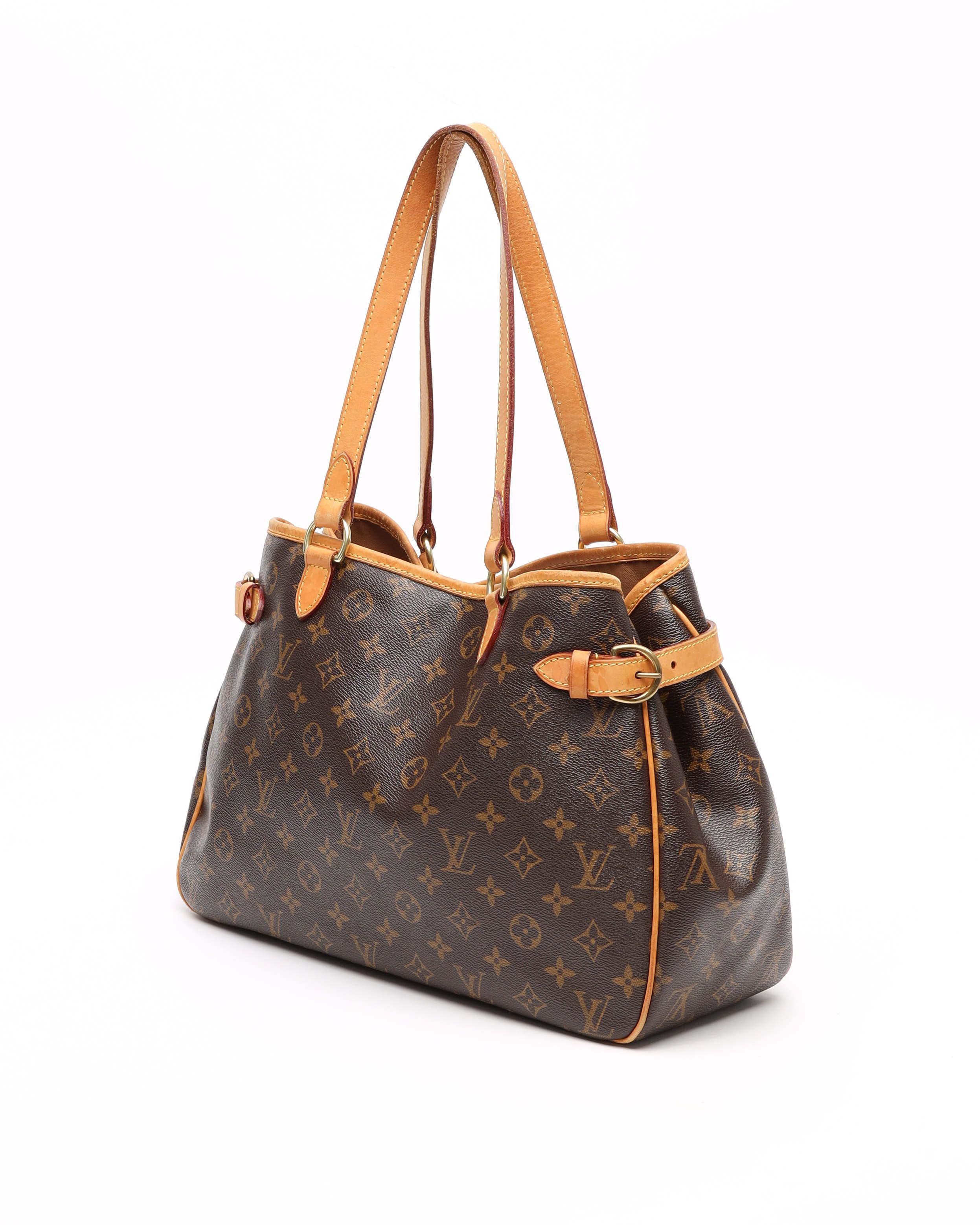 Pre-owned Louis Vuitton Monogram Batignolles Horizontal Tote Bag In Brown