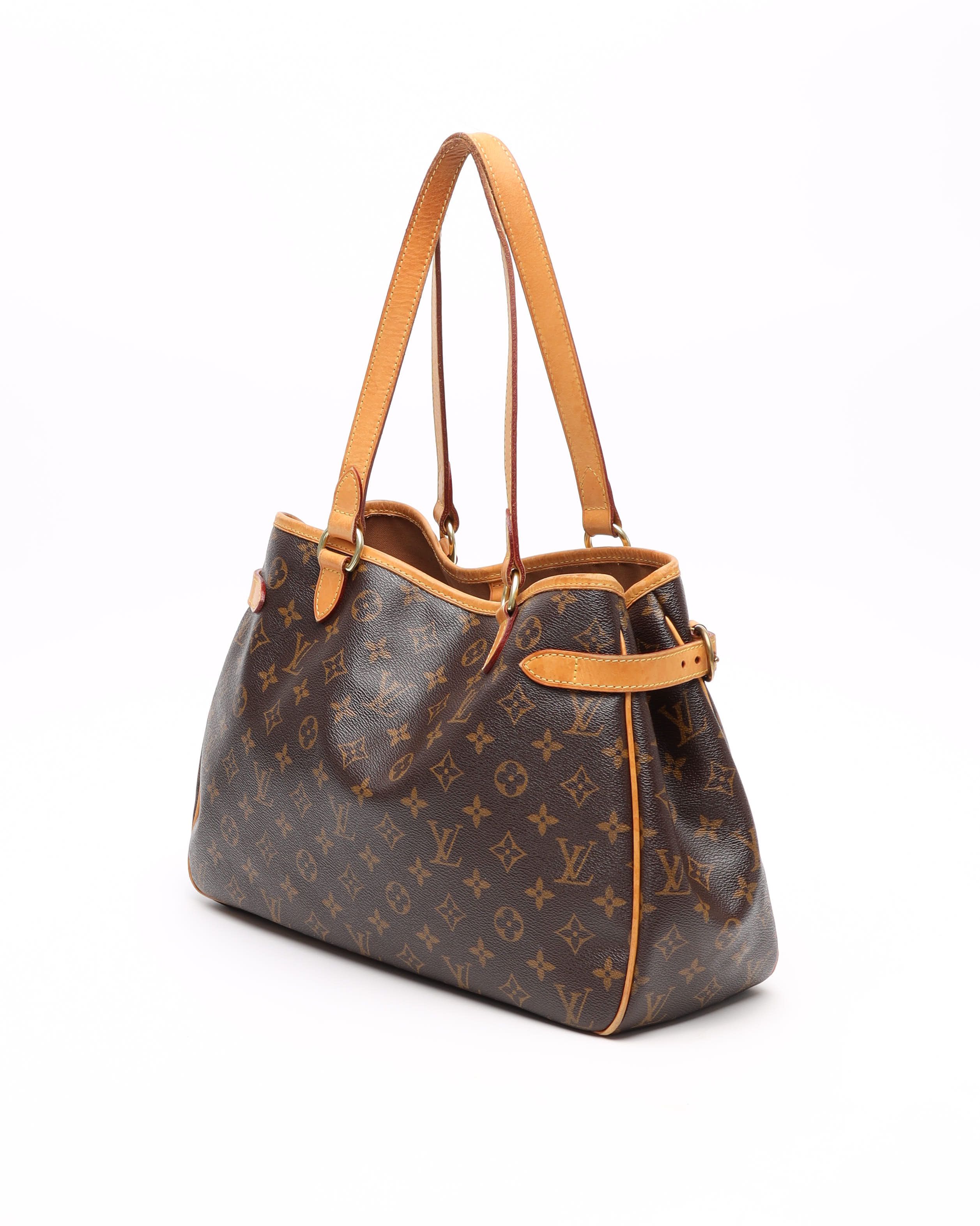 Pre-owned Louis Vuitton Monogram Batignolles Horizontal Tote Bag In Brown