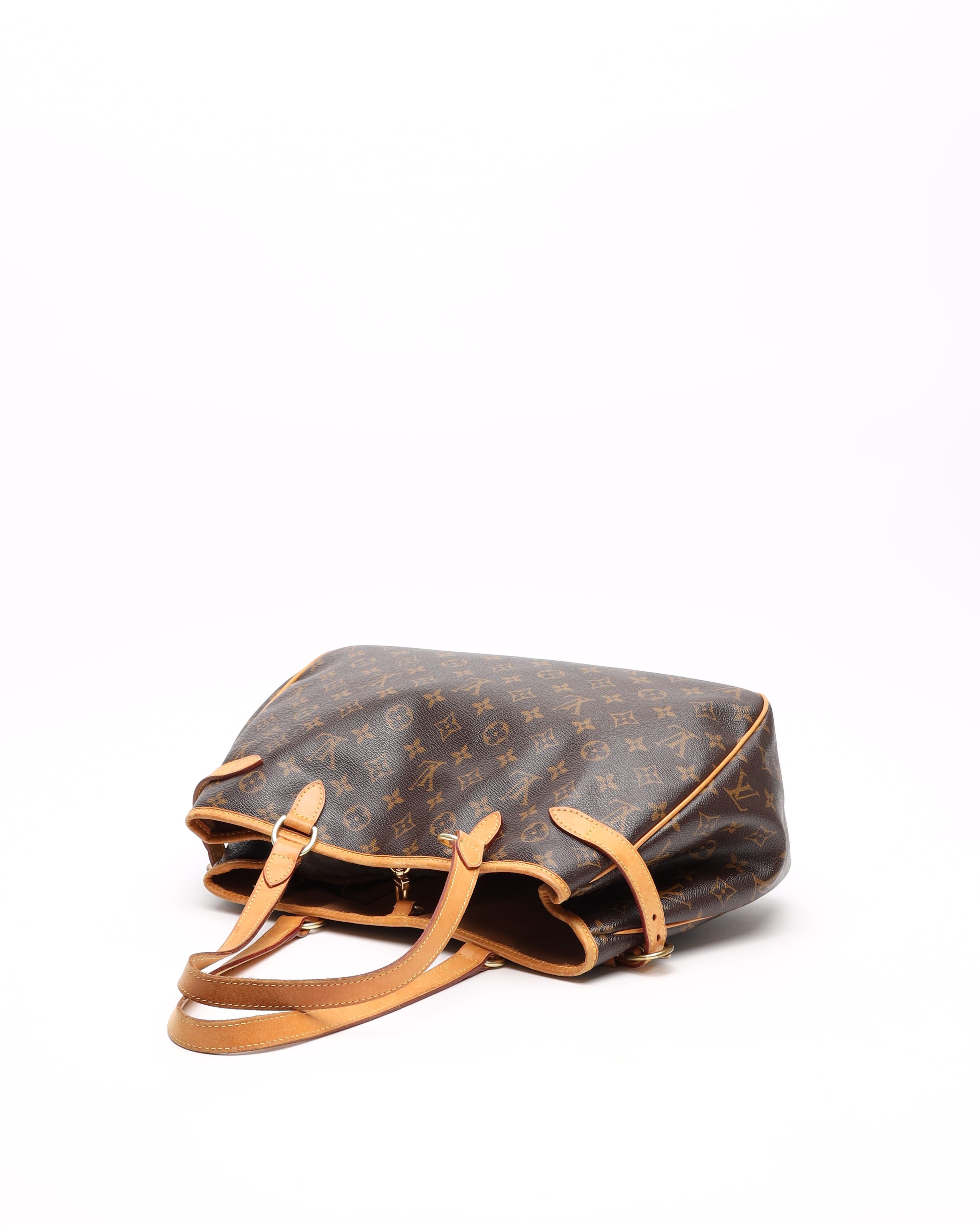 Pre-owned Louis Vuitton Monogram Batignolles Horizontal Tote Bag In Brown