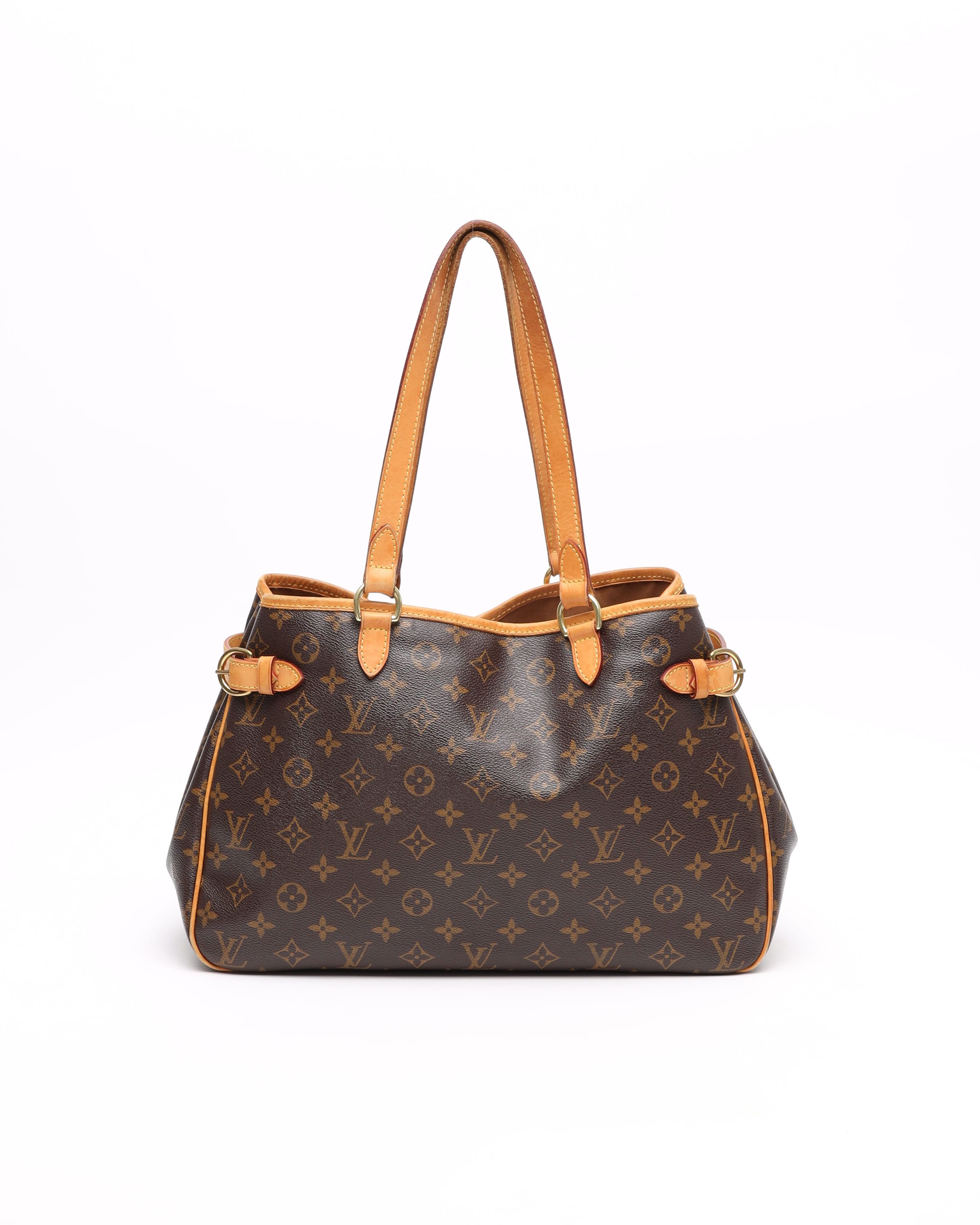 Pre-owned Louis Vuitton Monogram Batignolles Horizontal Tote Bag In Brown