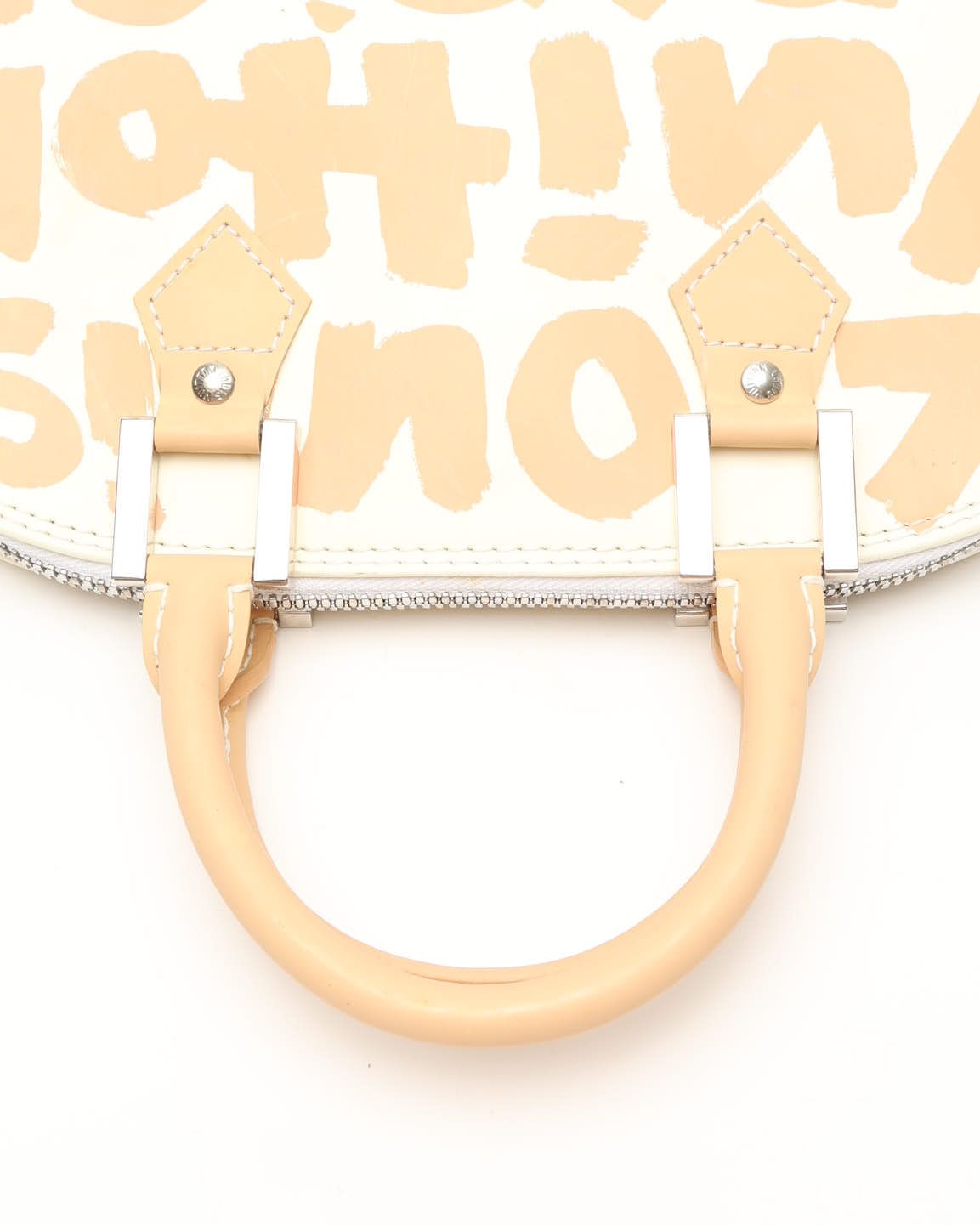 Pre-owned Louis Vuitton Stephen Sprouse Graffiti Alma Mm Bag In White
