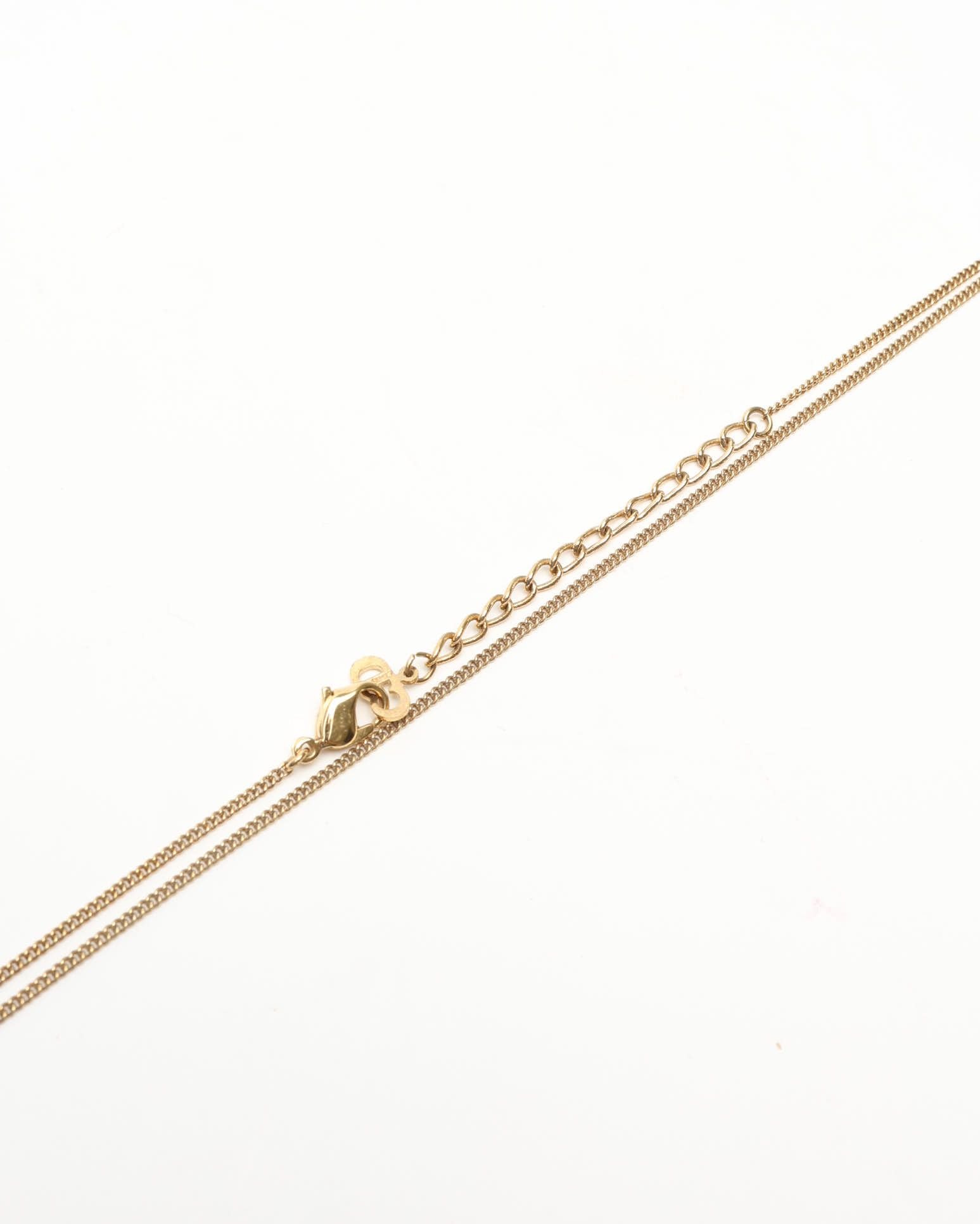Dior Christian  Cd Rhinestone Necklace