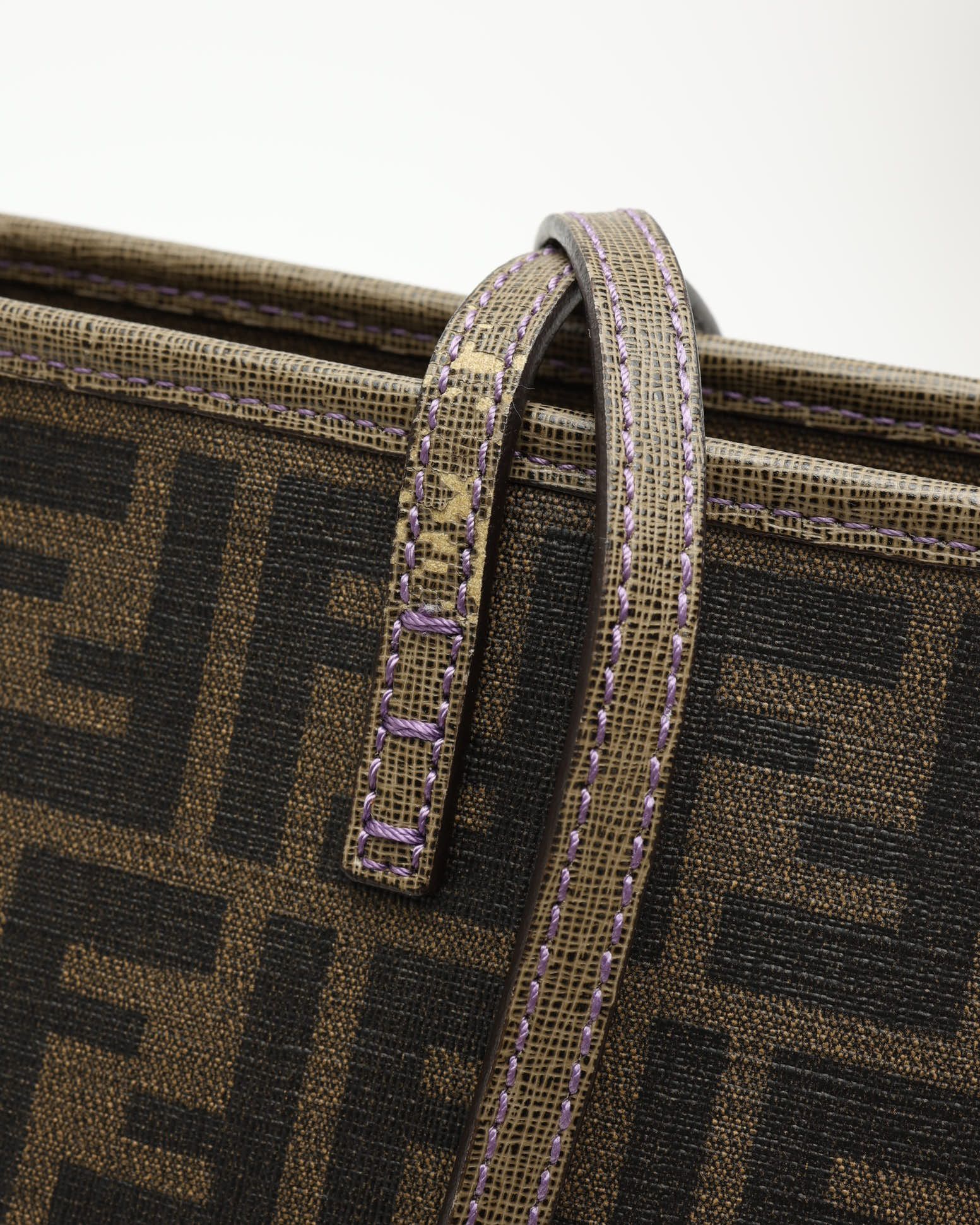 Shop Fendi Zucca Roll Tote Bag