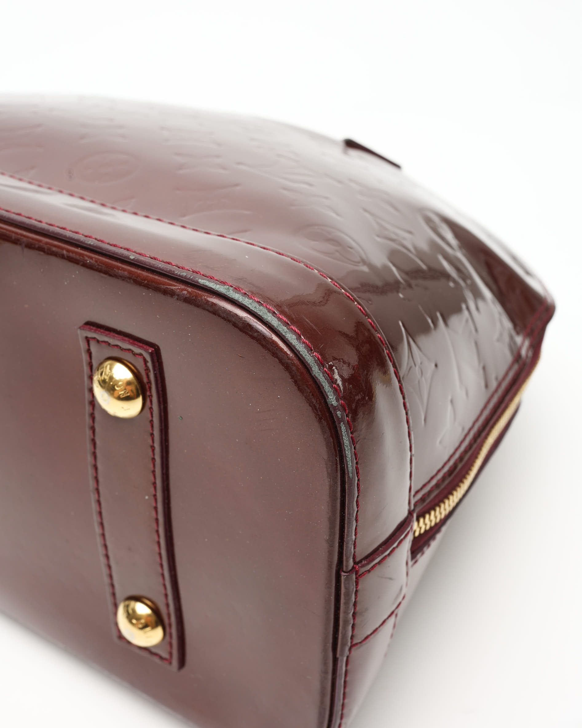 Pre-owned Louis Vuitton Vernis Alma Pm Bandoulière Bag