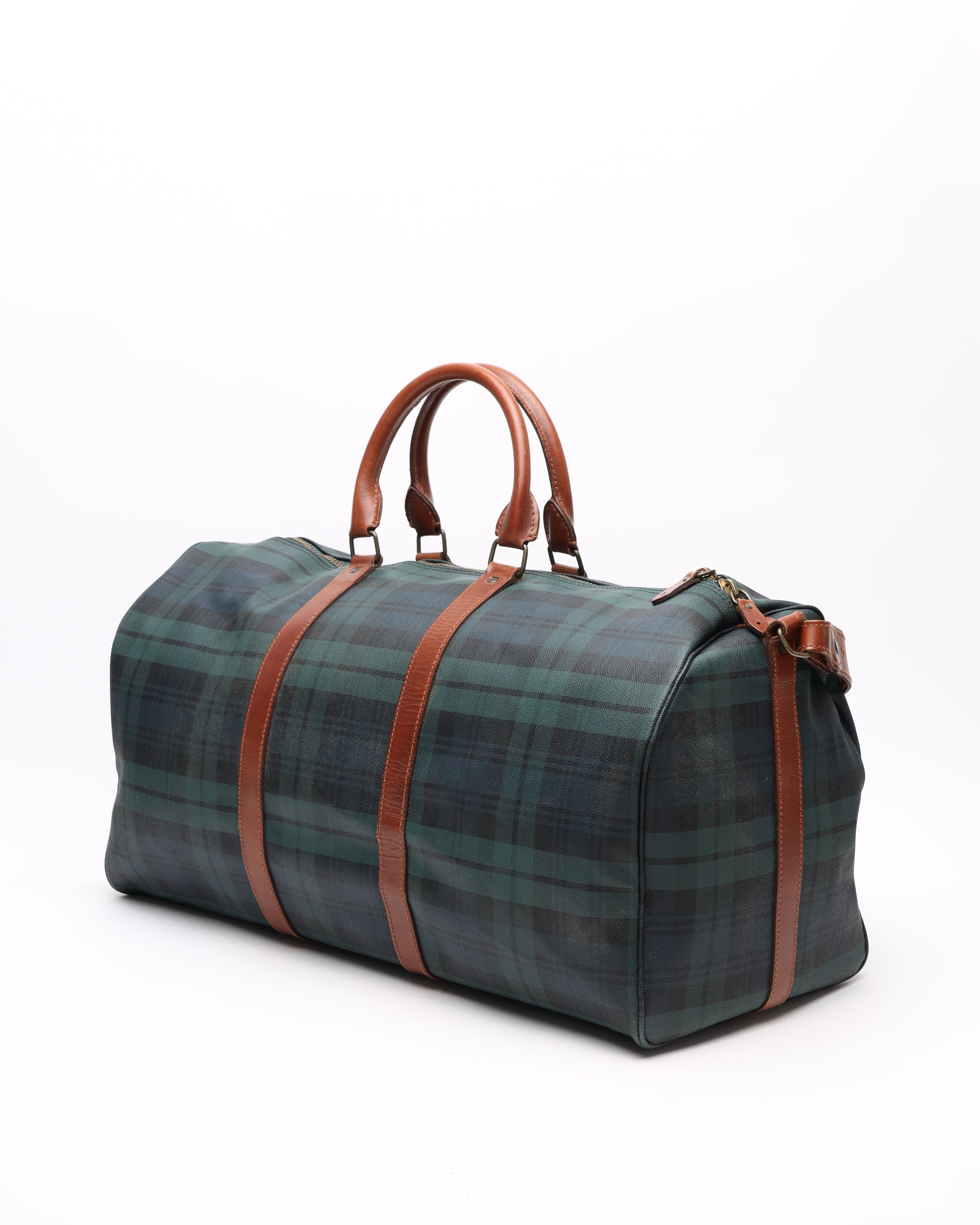 Ralph Lauren Sac 48 De Cuir Boston Bag In Multi