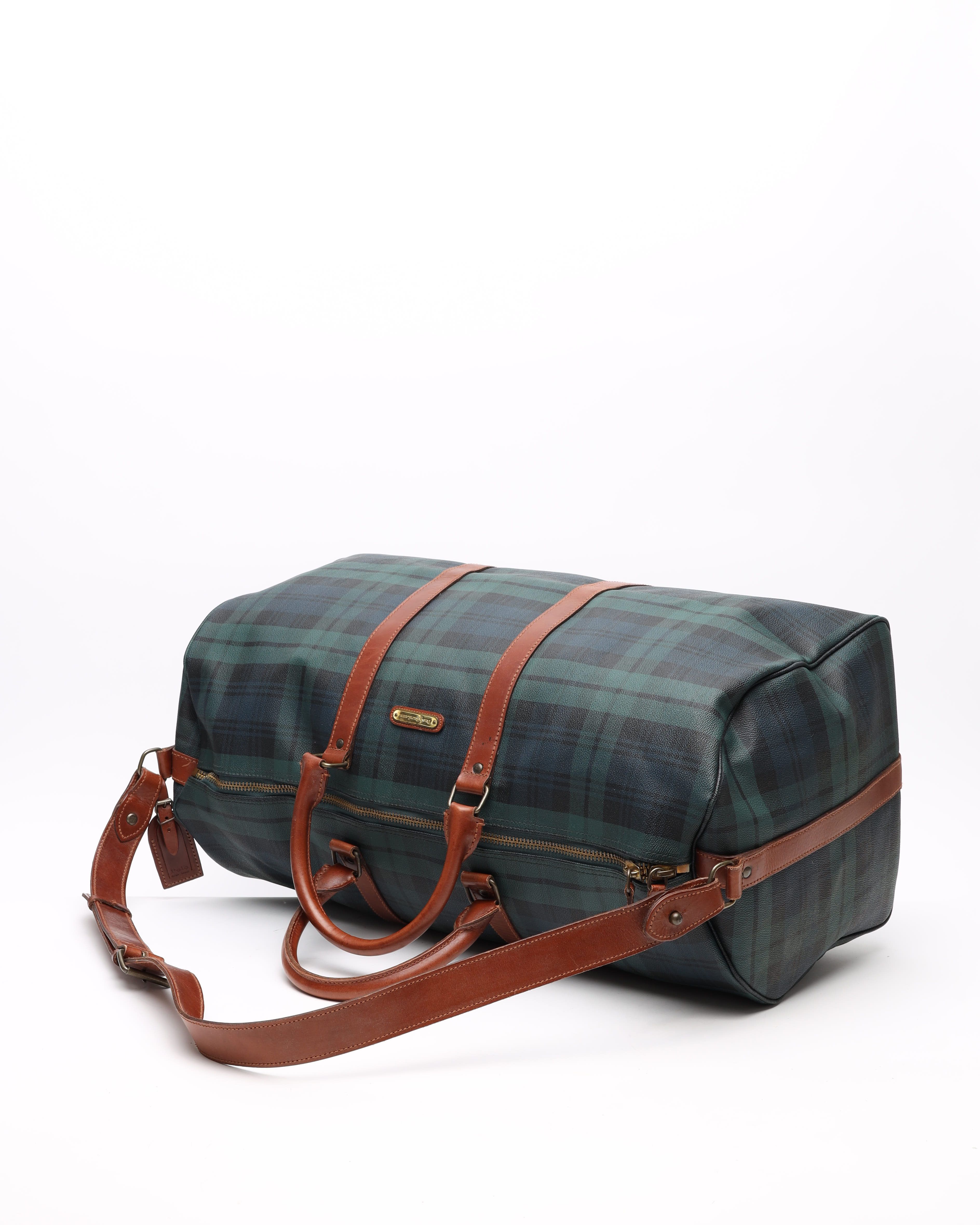 Ralph Lauren Sac 48 De Cuir Boston Bag In Multi