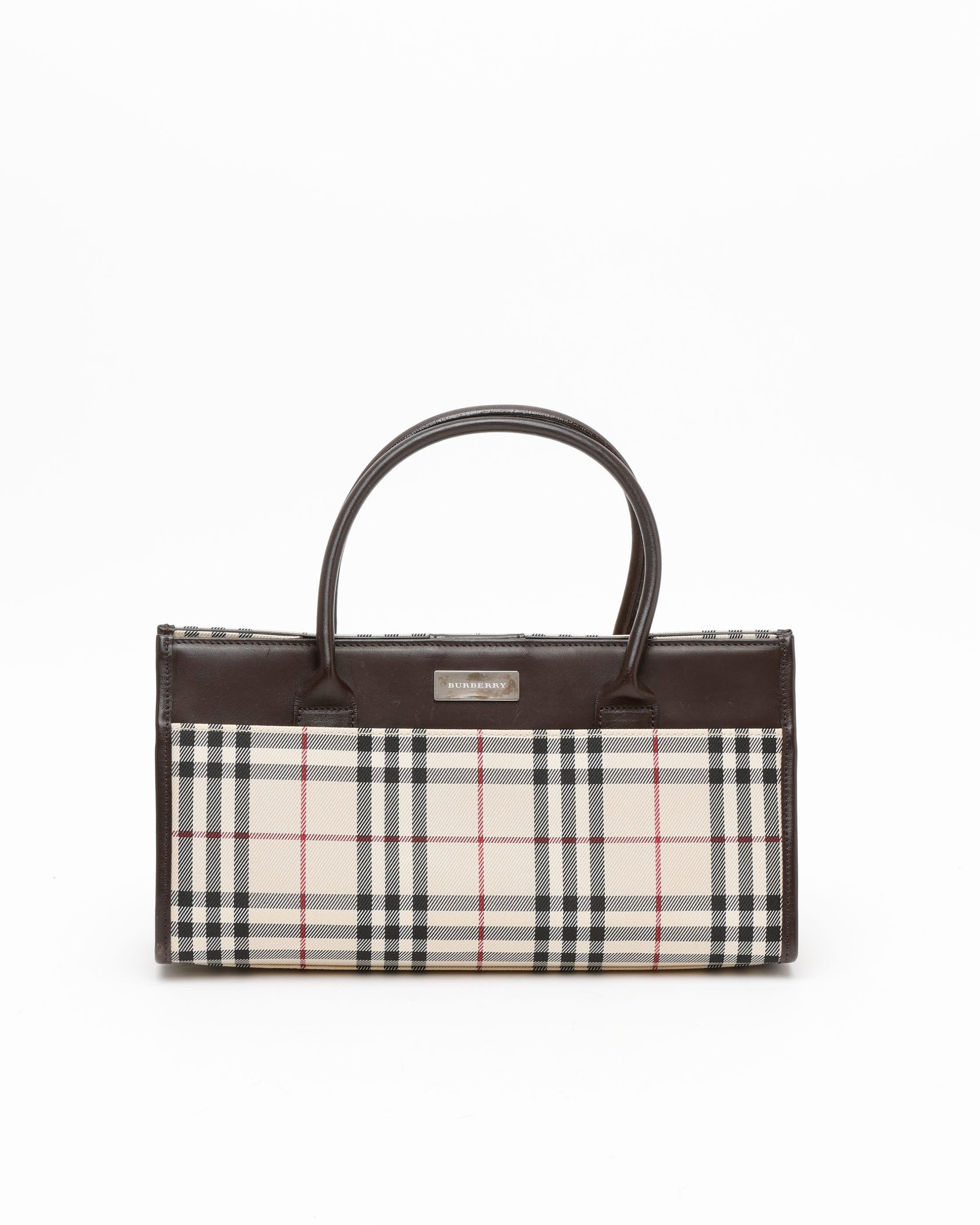 Burberry Nova Check Hobo Bag