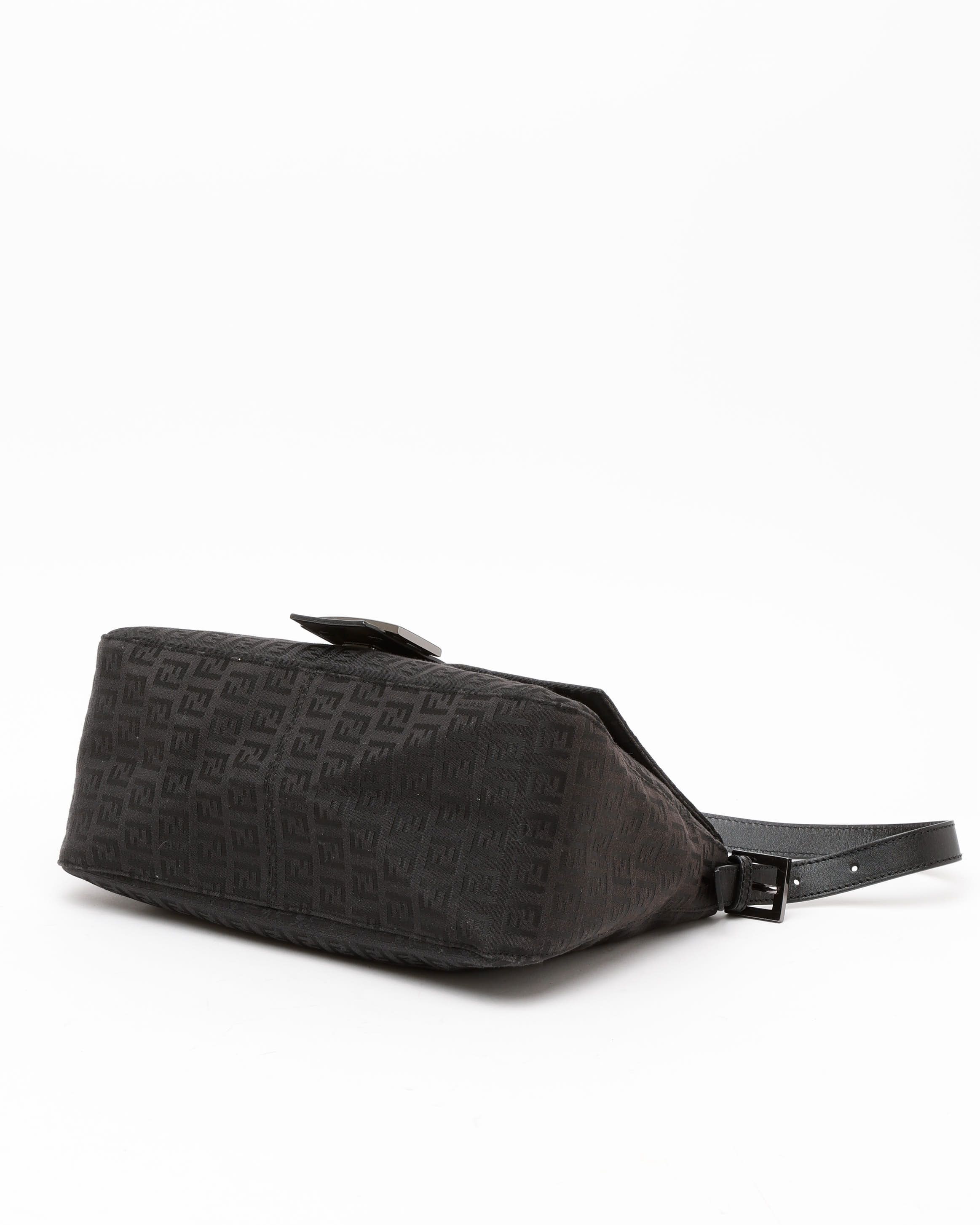 Fendi Zucca Mamma Bag In Black