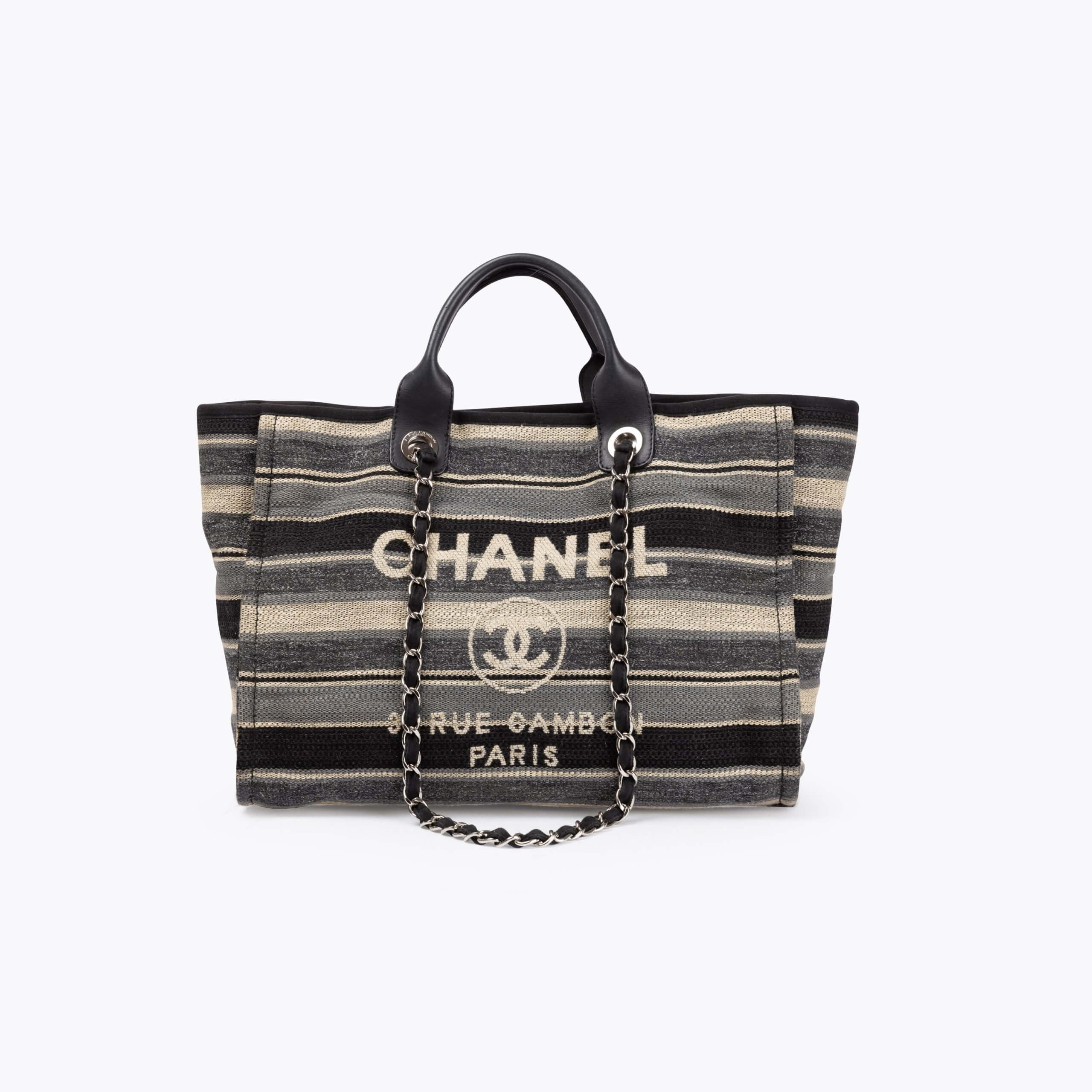 CHANEL Deauville MM Tweed Tote Bag