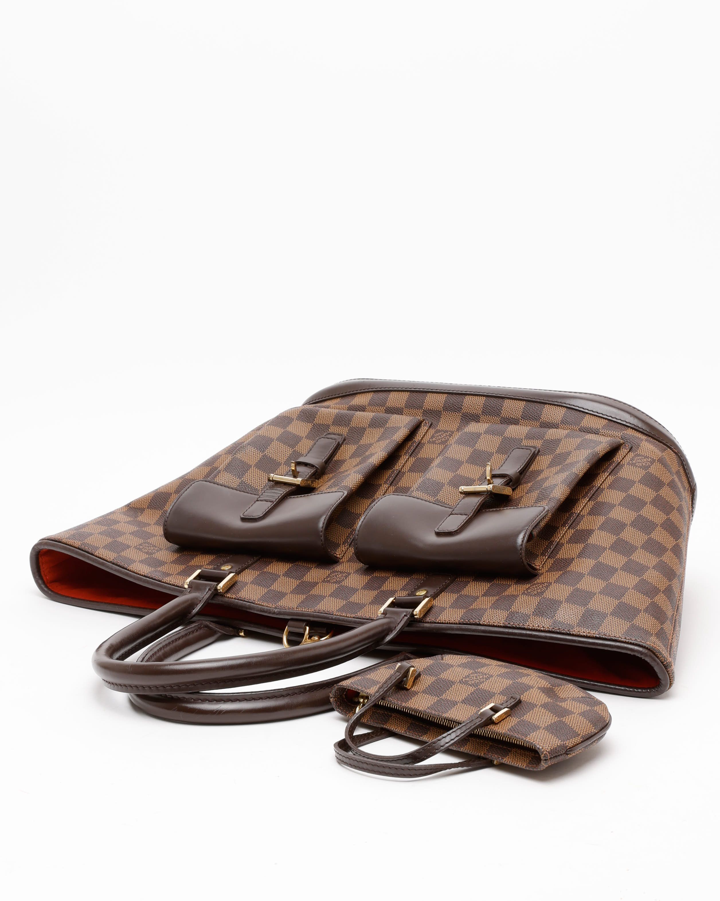 Pre-owned Louis Vuitton Damier Manosque Gm Tote Bag