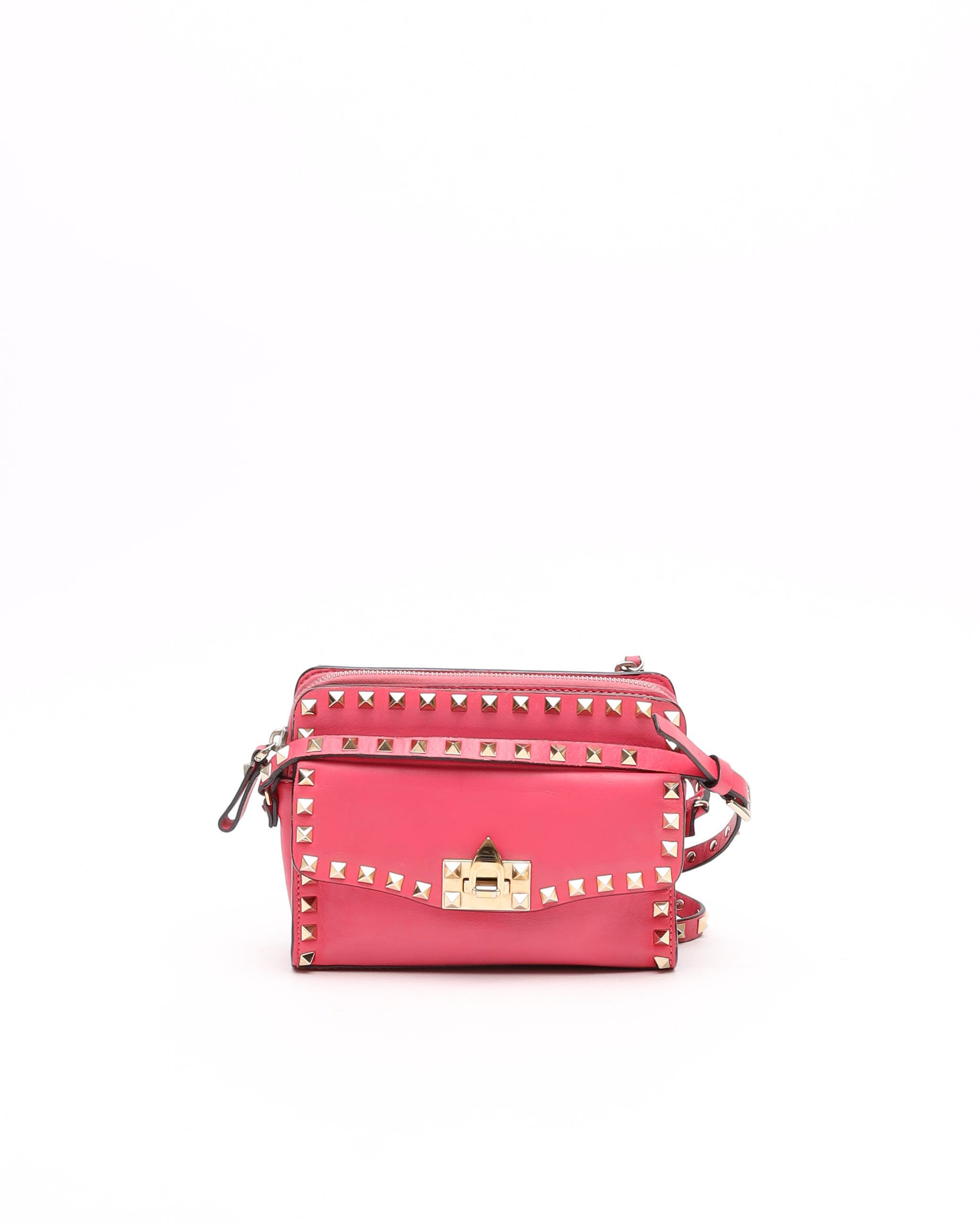 Valentino Rockstud Front Pocket Zip Bag