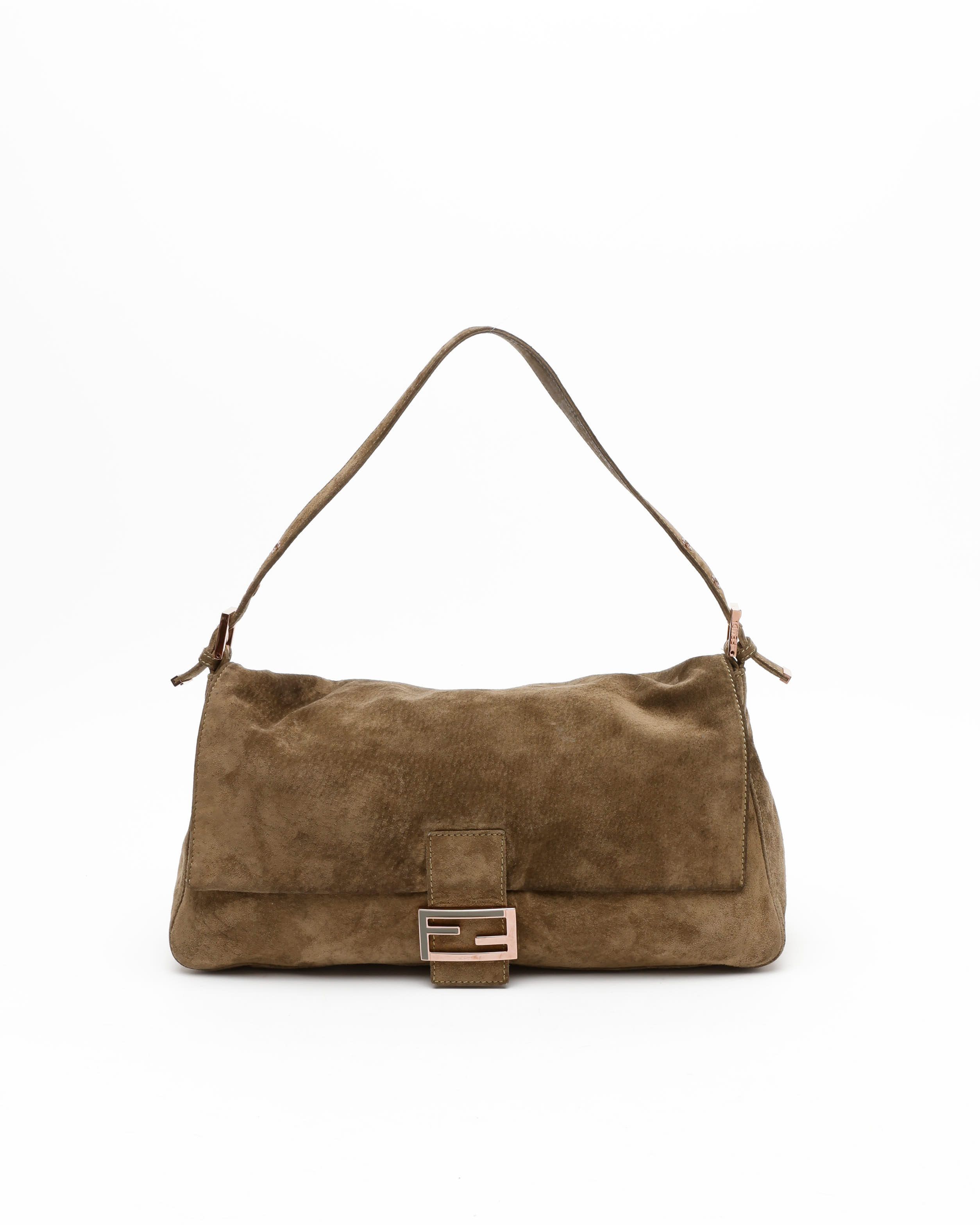Fendi Large Suede Mamma Bag