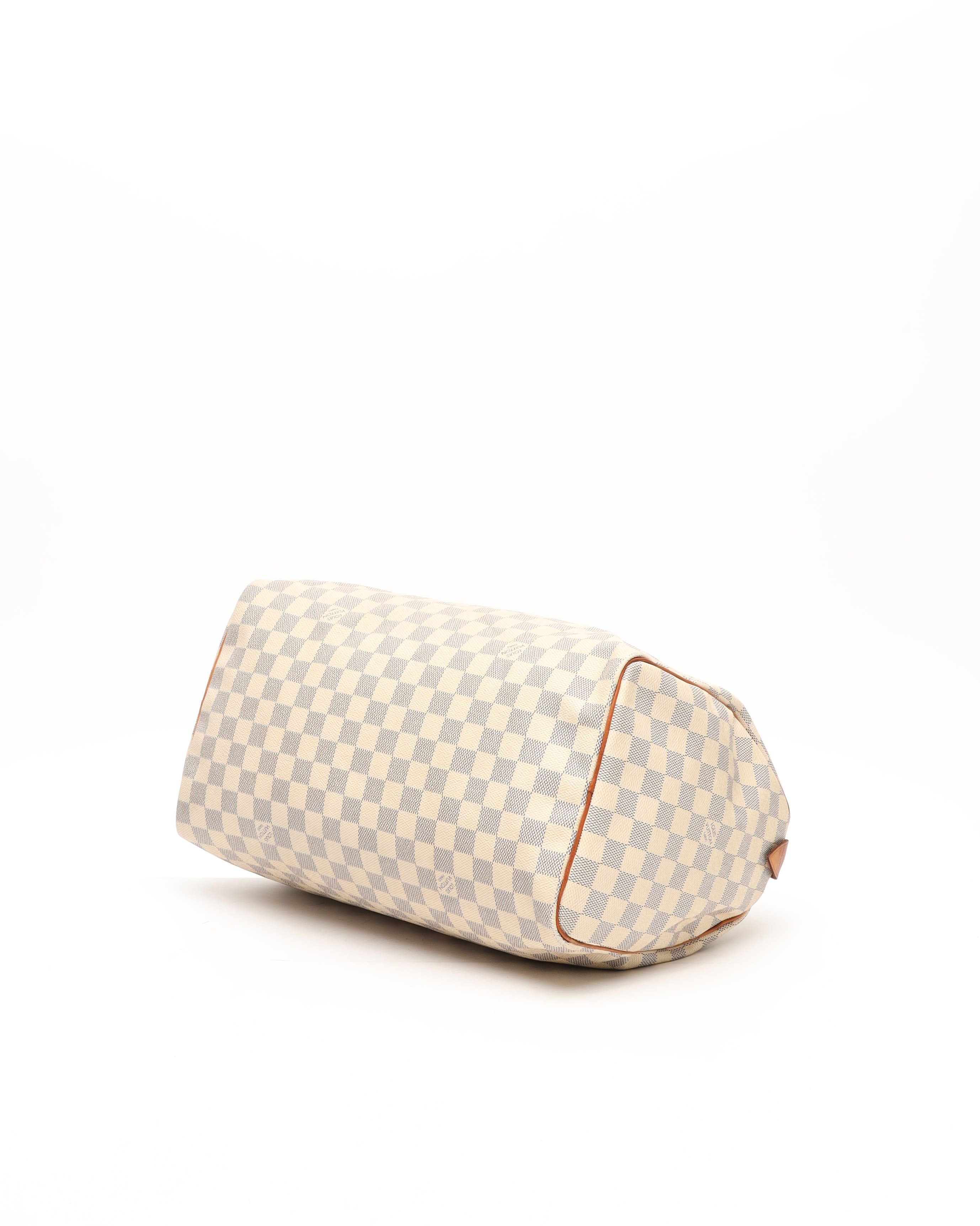 Pre-owned Louis Vuitton Damier Azur Speedy 35 Handbag