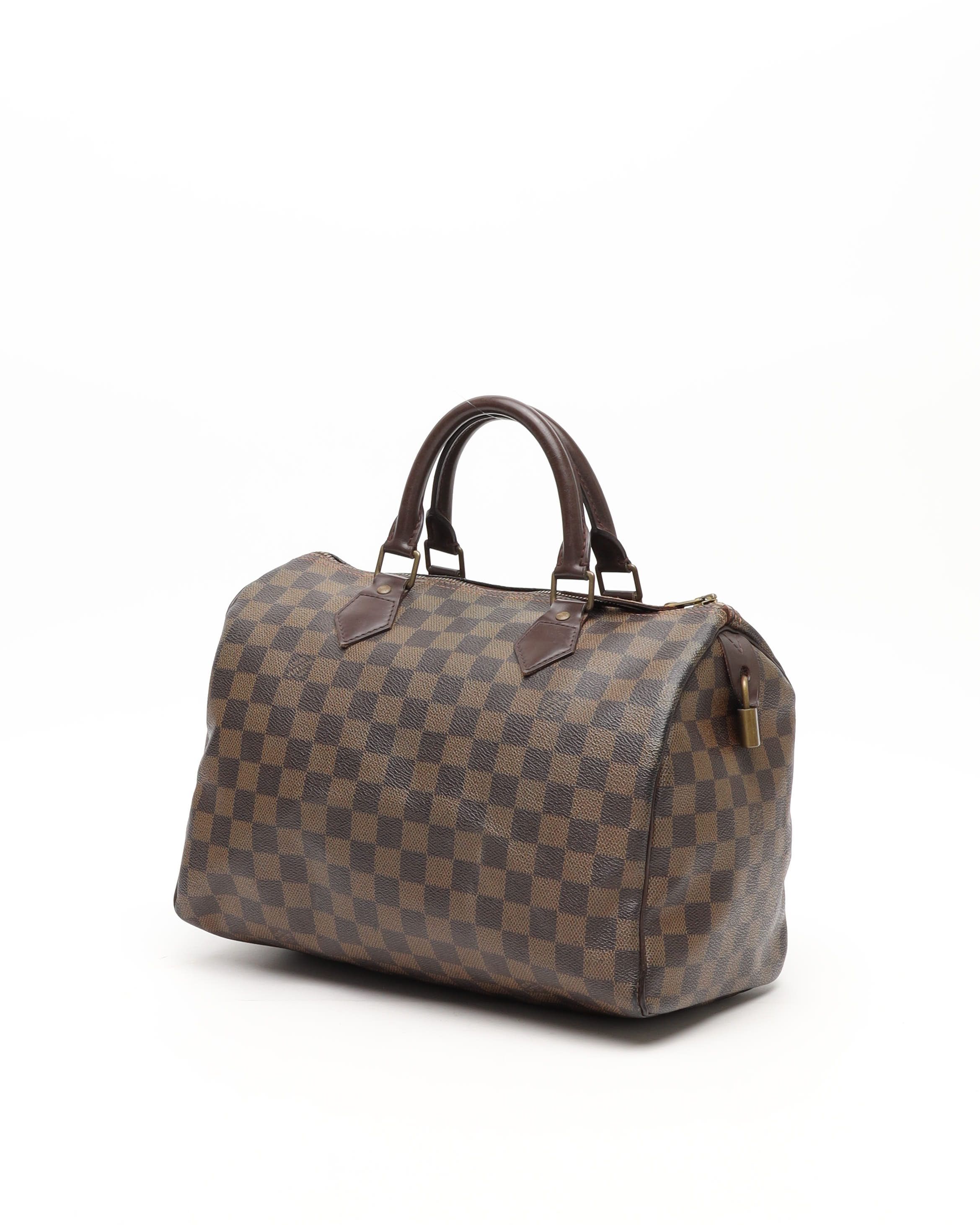 Pre-owned Louis Vuitton Damier Ebene Speedy 30 Bag