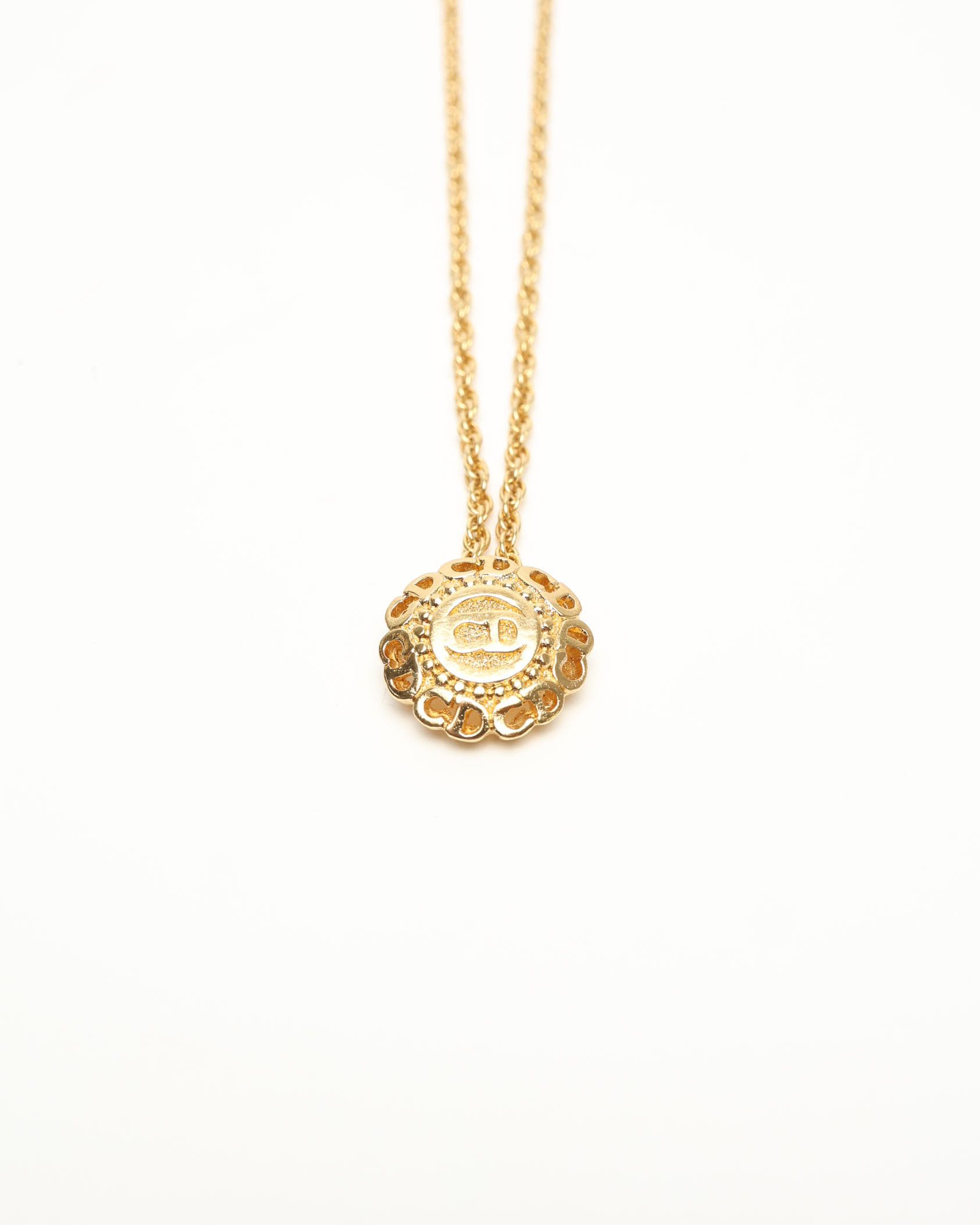 Dior Christian  Cd Logo Necklace