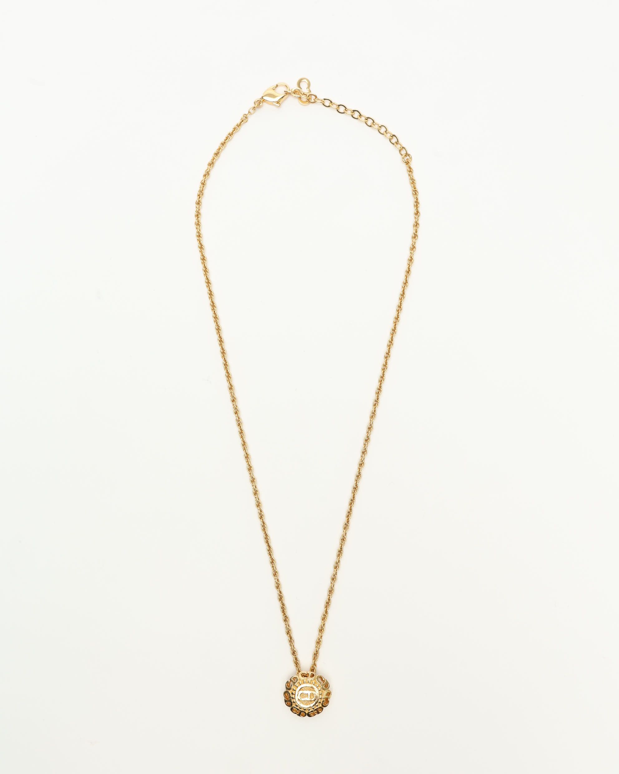 Dior Christian  Cd Logo Necklace