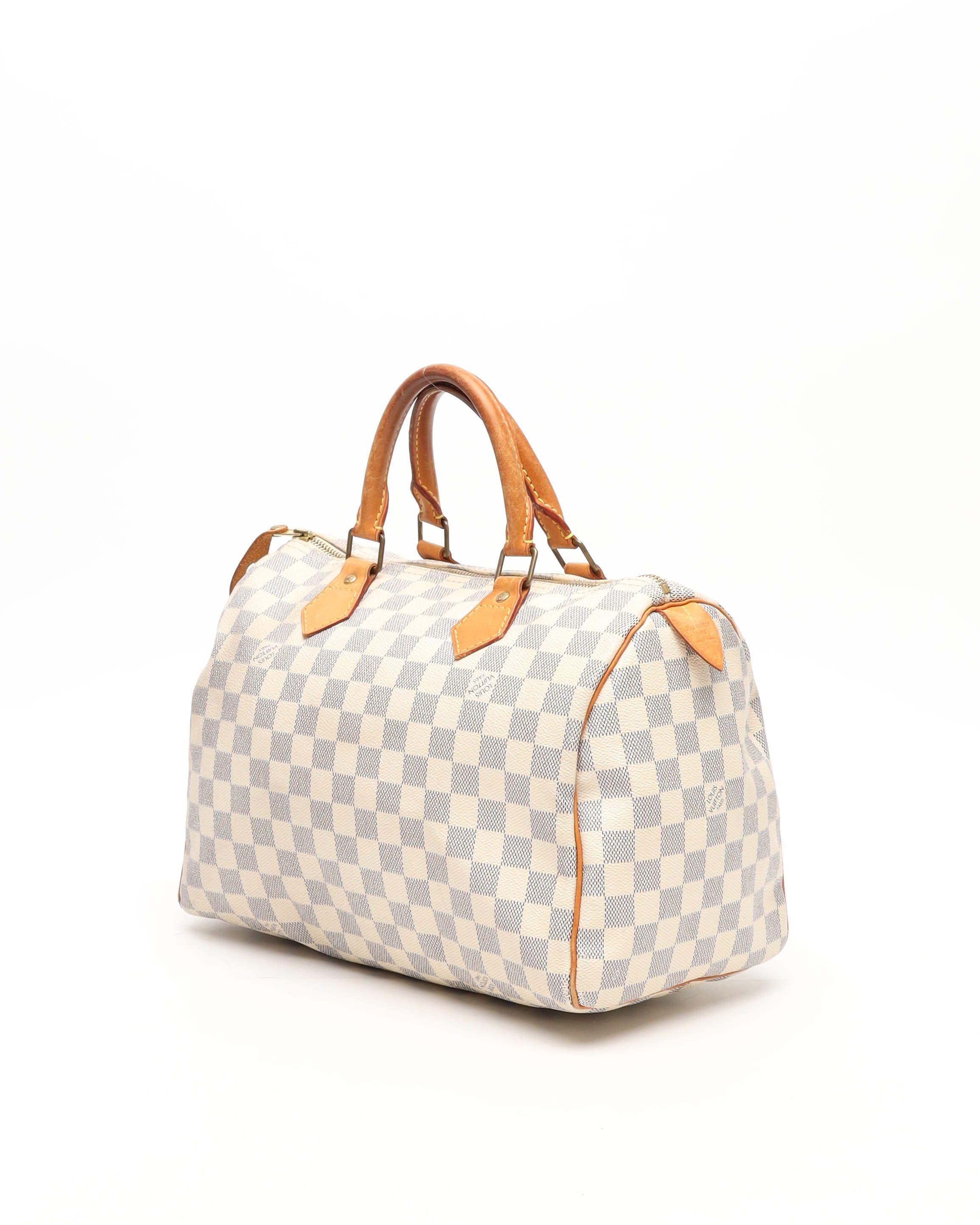 Pre-owned Louis Vuitton Damier Azur Speedy 30 Handbag
