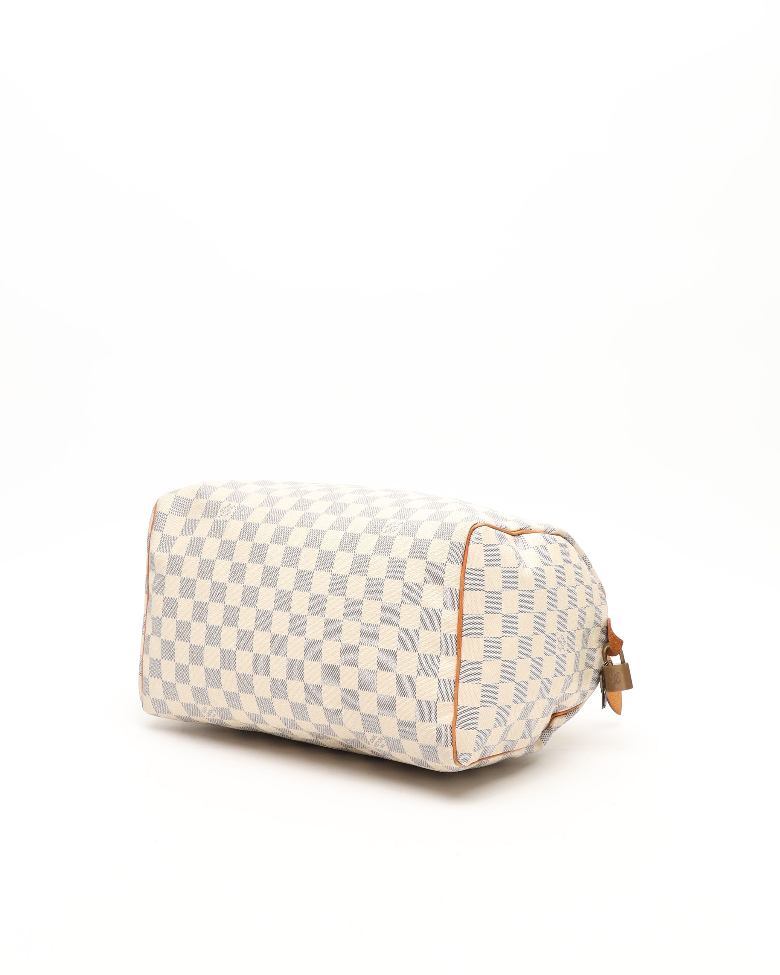 Pre-owned Louis Vuitton Damier Azur Speedy 30 Handbag