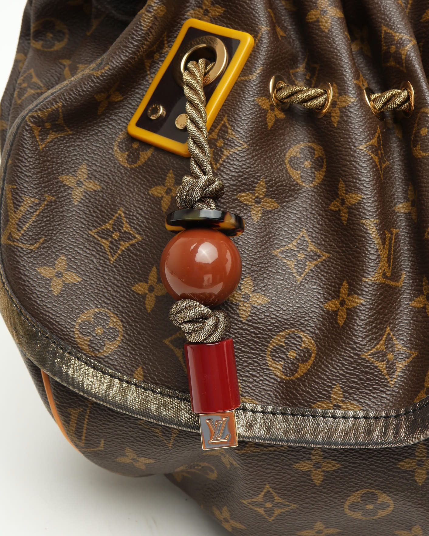 Pre-owned Louis Vuitton Monogram Kalahari Gm Bag In Brown