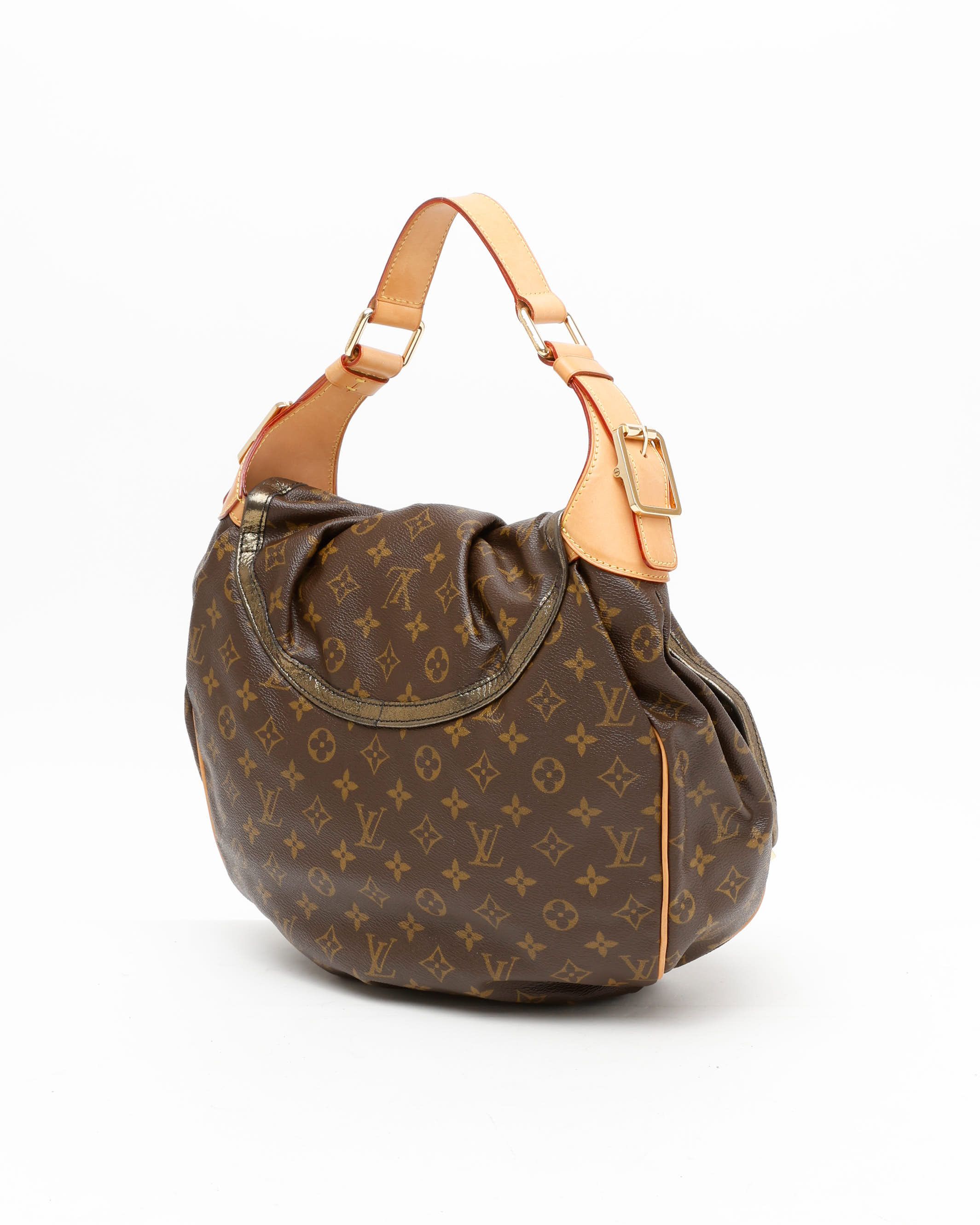 Pre-owned Louis Vuitton Monogram Kalahari Gm Bag In Brown