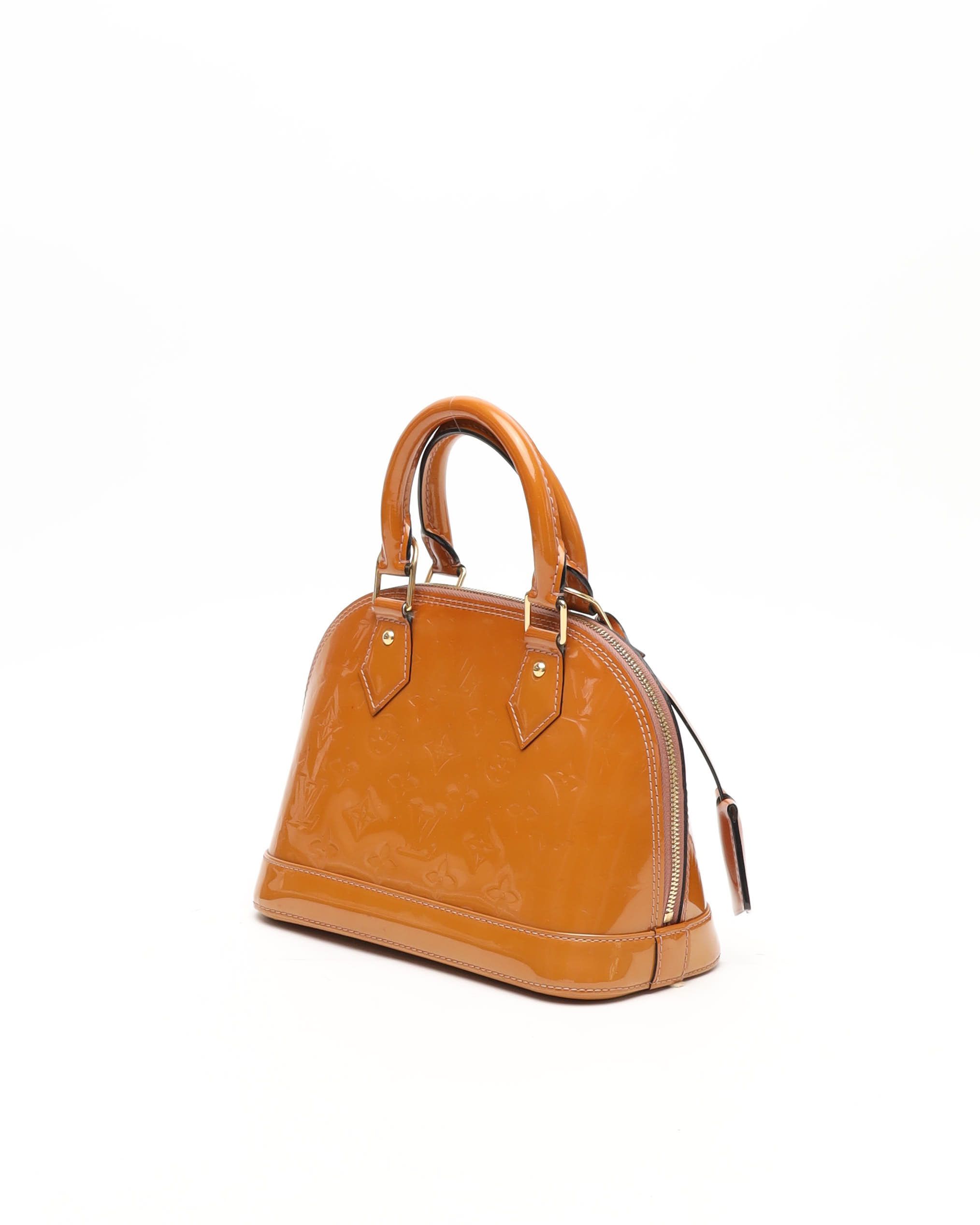 Pre-owned Louis Vuitton Vernis Alma Bb Bag