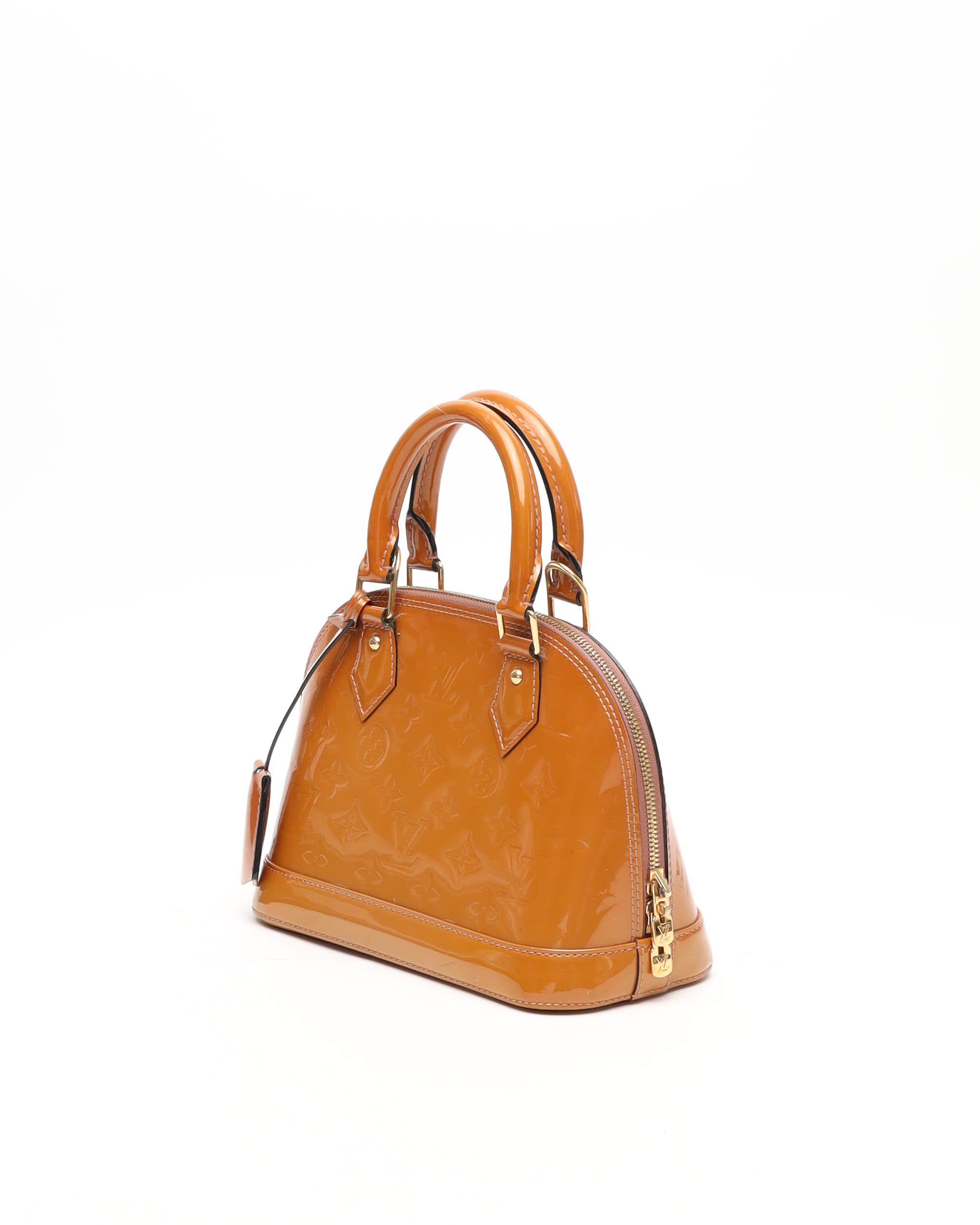 Pre-owned Louis Vuitton Vernis Alma Bb Bag