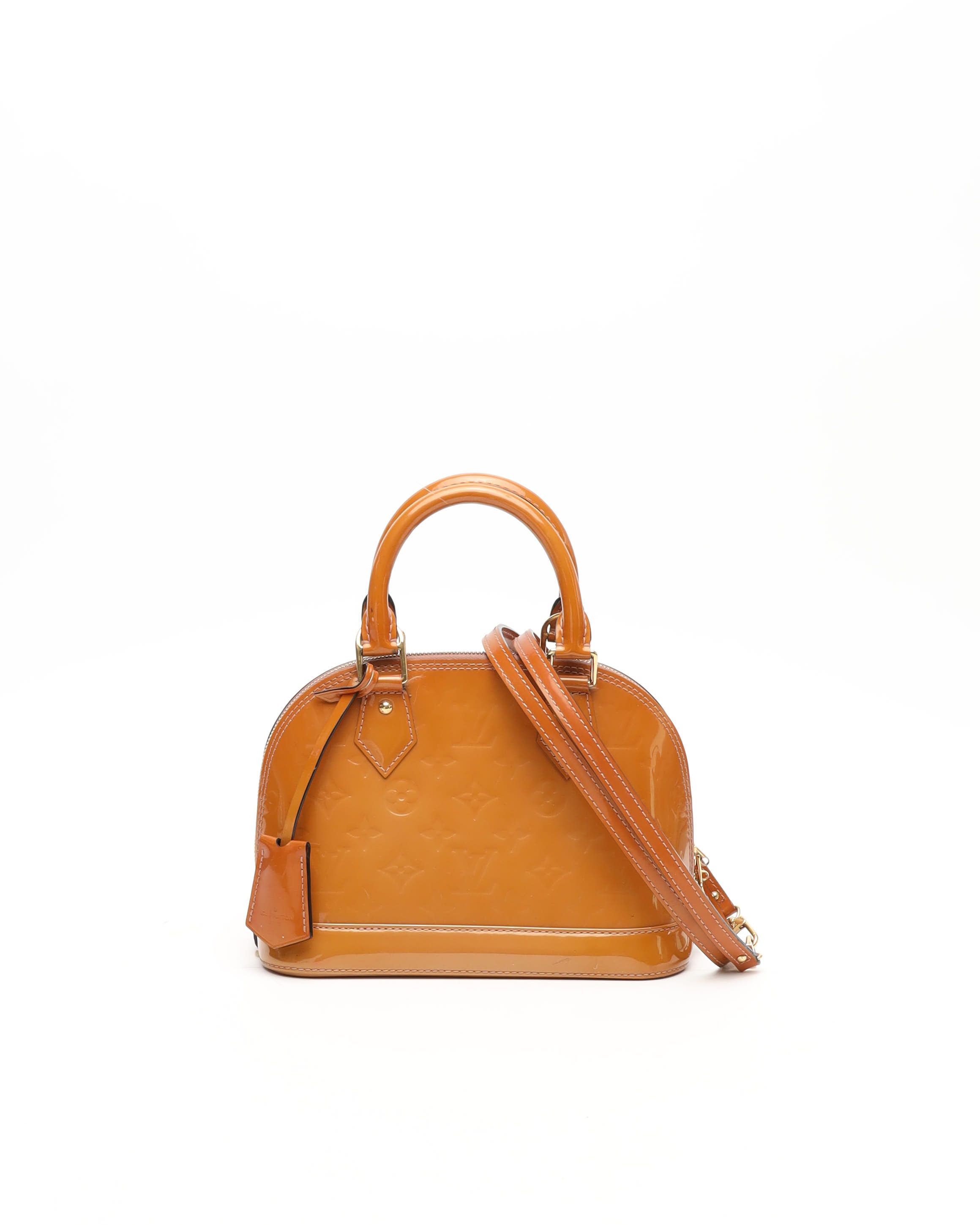 Pre-owned Louis Vuitton Vernis Alma Bb Bag