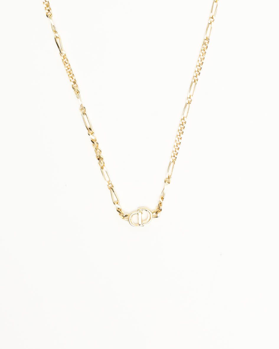Christian Dior CD Chainlink Necklace