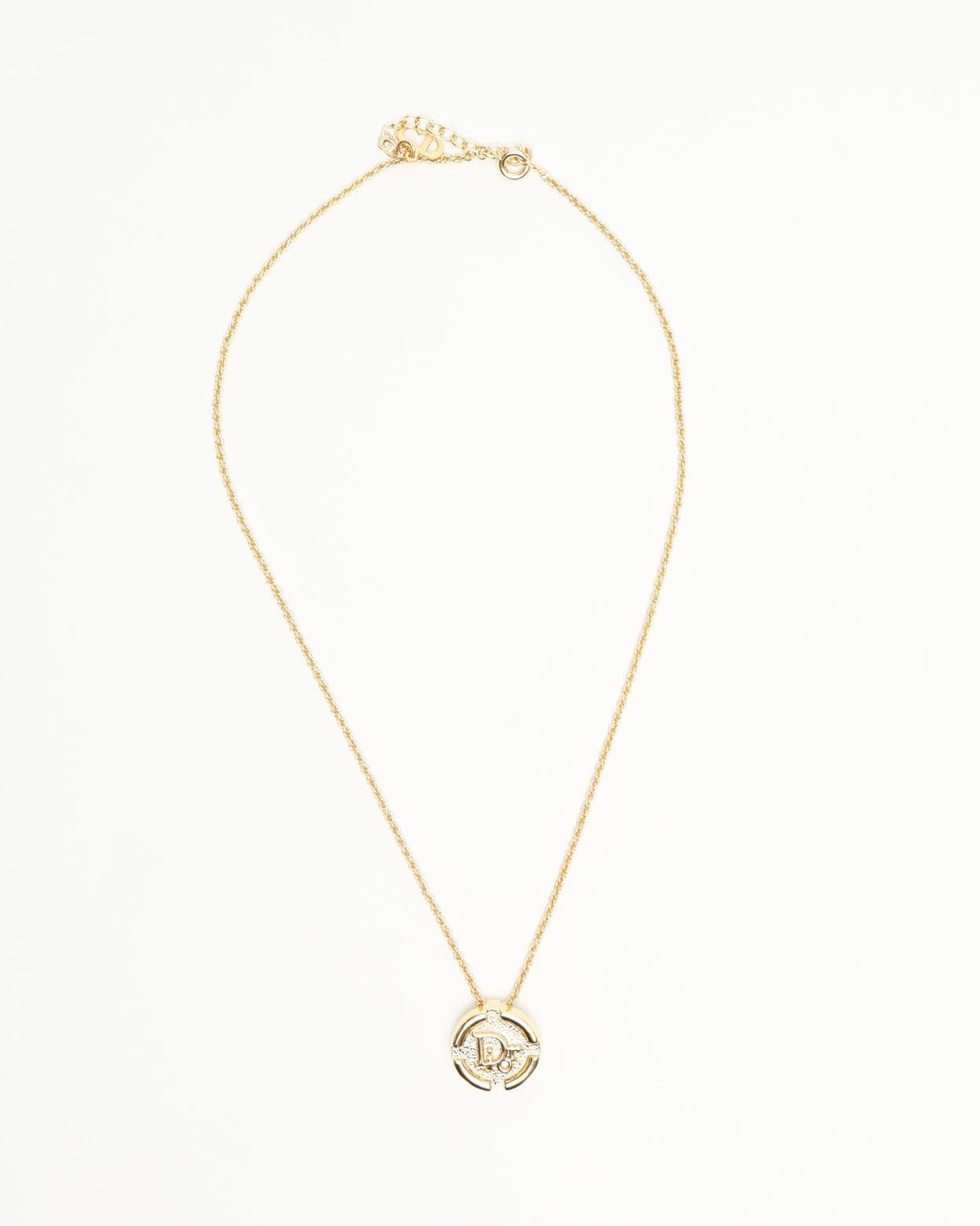 Dior Christian  Cd Logo Necklace