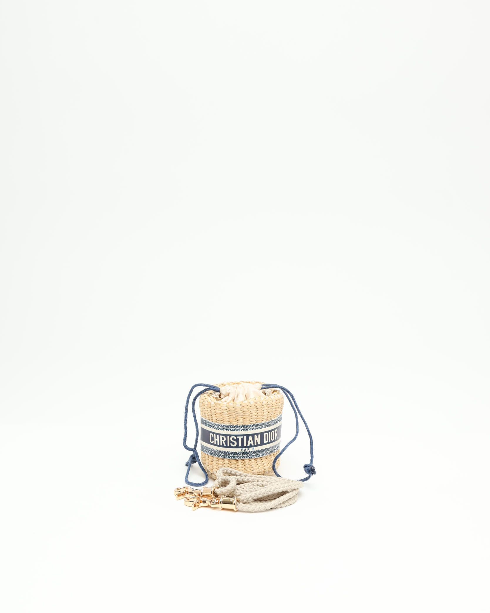 Christian Dior Mini Raffia Bag