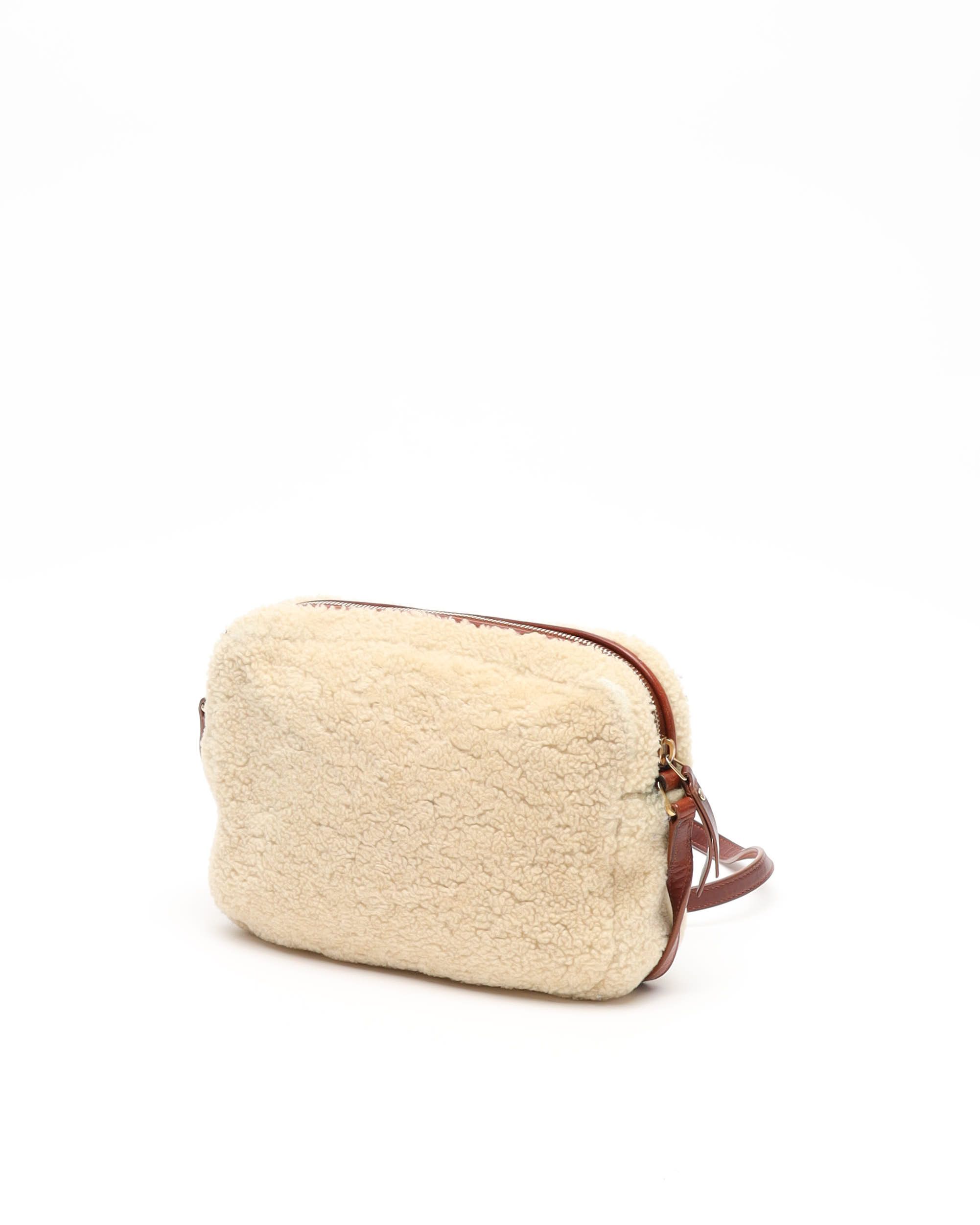 Saint Laurent Shearling Lou Camera Bag
