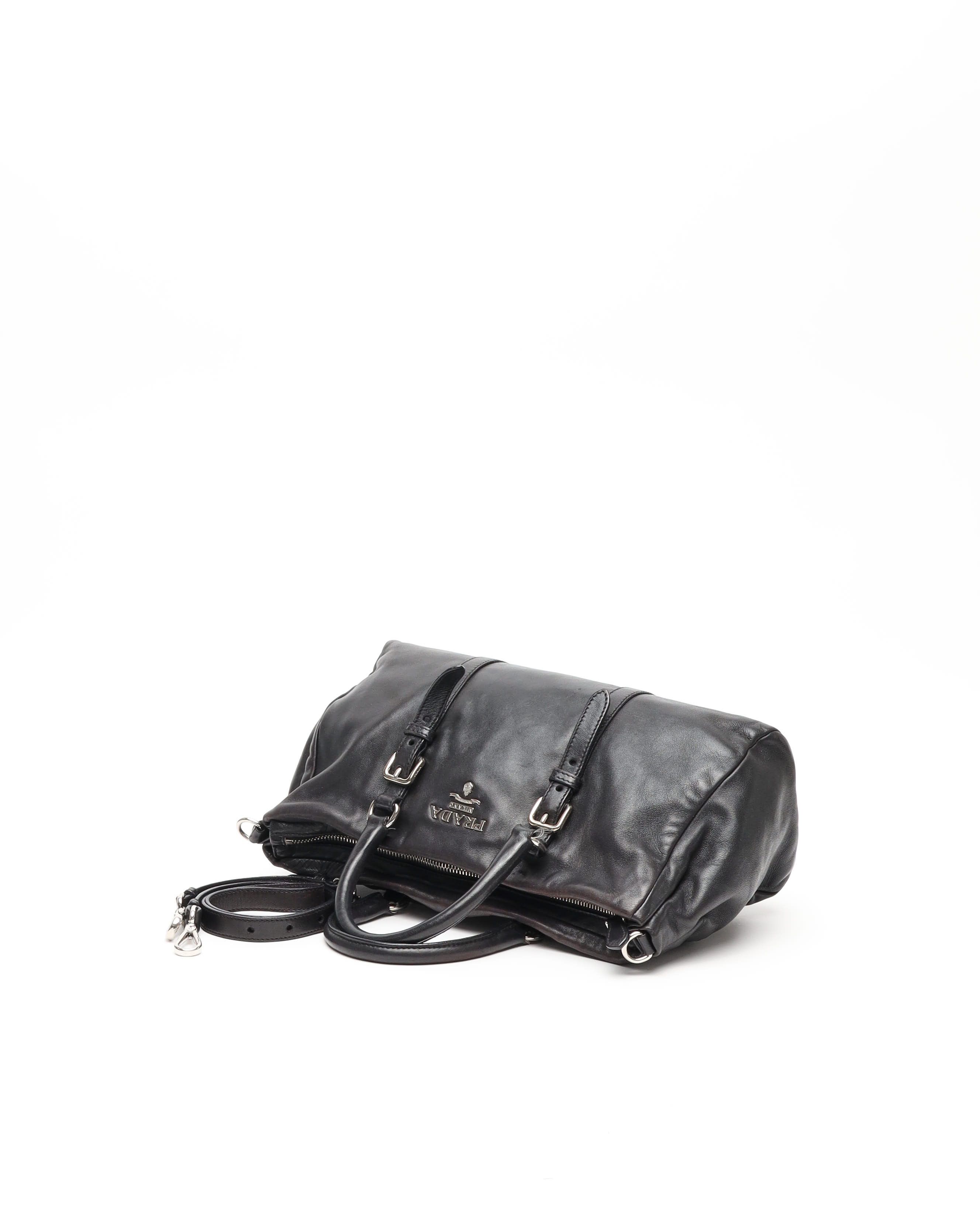 Prada Vitello Nappa Boston Bag