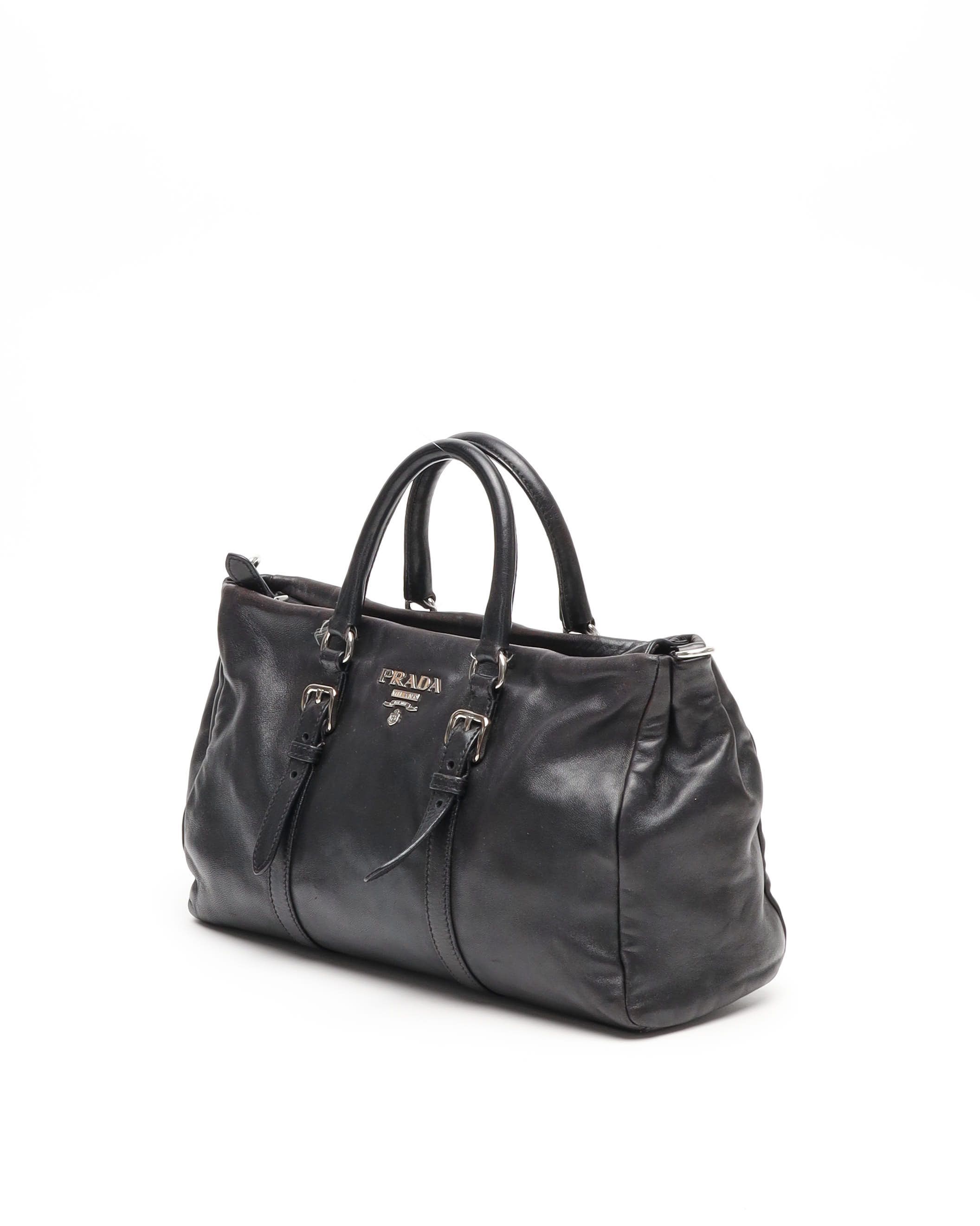 Prada Vitello Nappa Boston Bag
