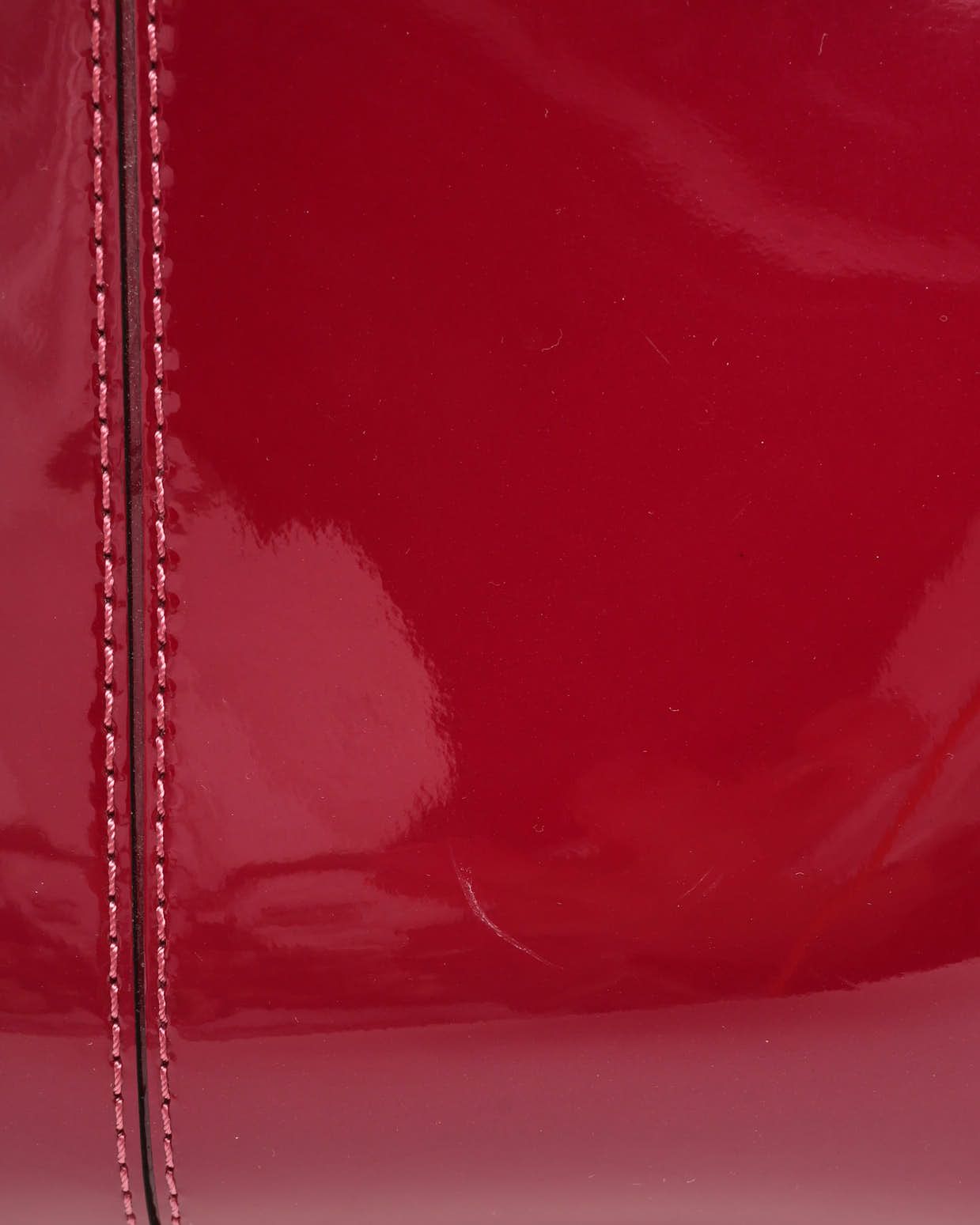 Pre-owned Louis Vuitton Magenta Vernis Miroir Tote Bag