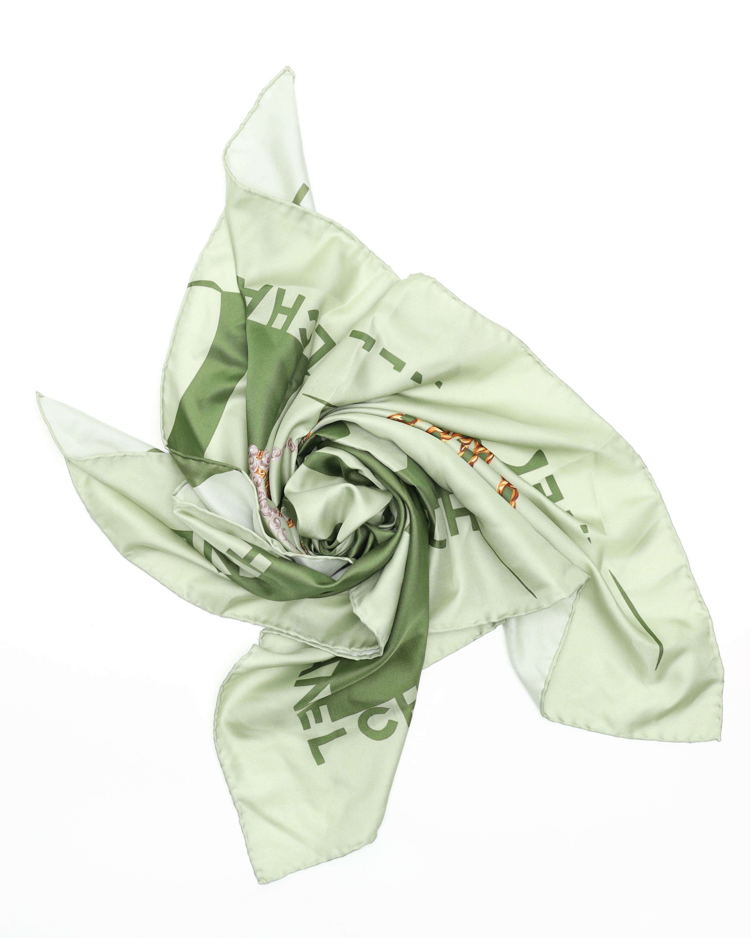 Pre-owned Chanel 90 Silk Scarf