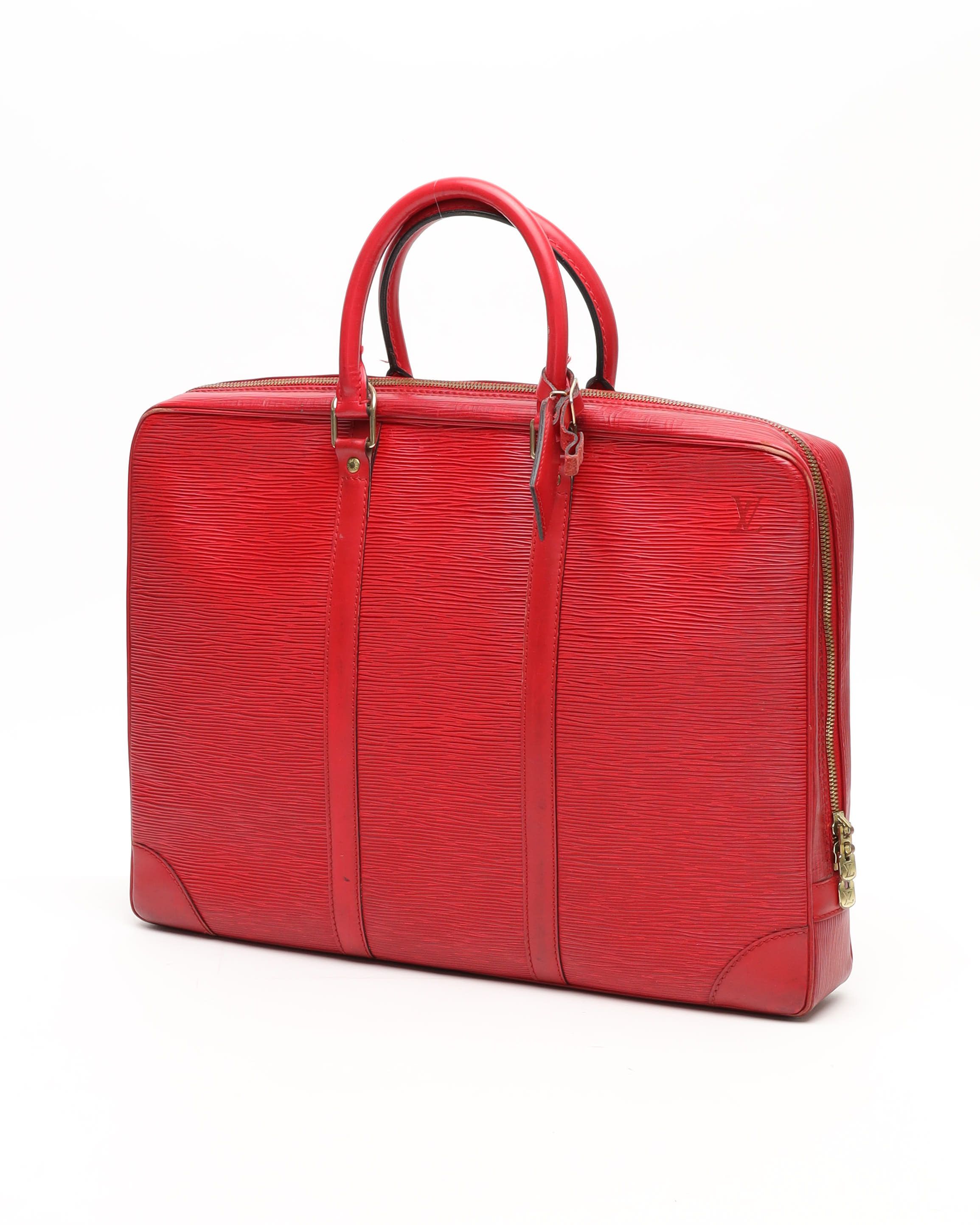 Pre-owned Louis Vuitton Epi Porte Document Voyage Business Bag