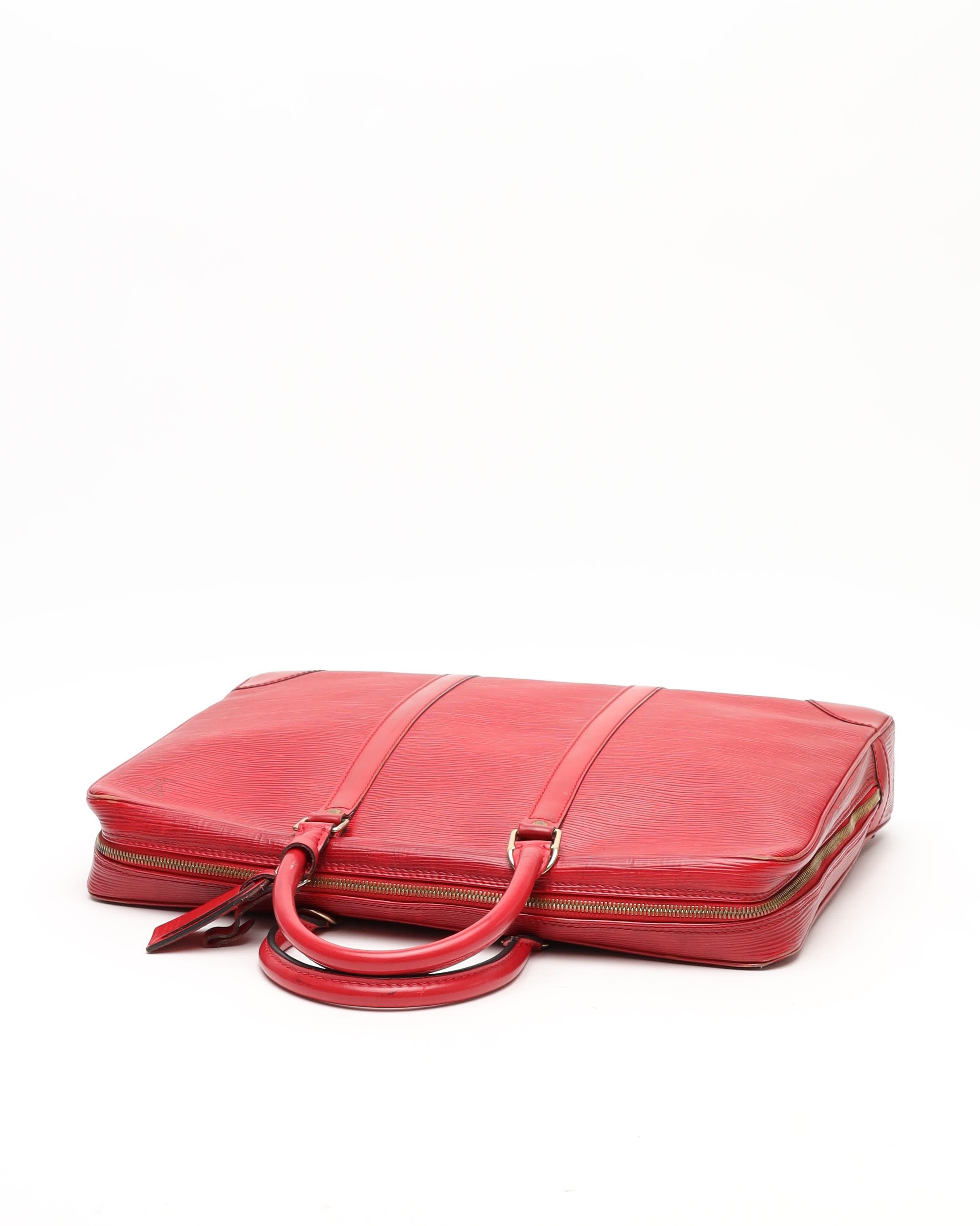 Pre-owned Louis Vuitton Epi Porte Document Voyage Business Bag