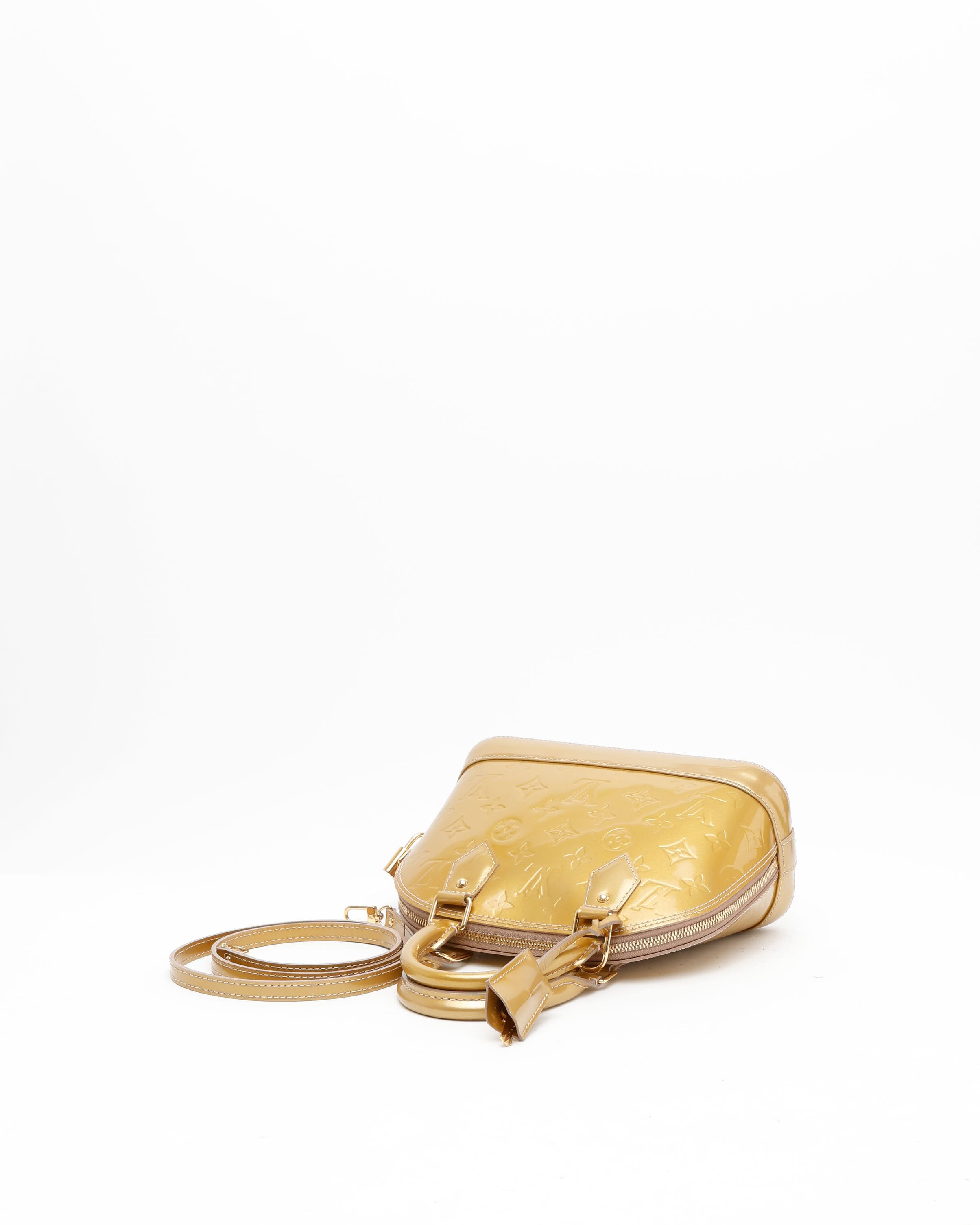 Pre-owned Louis Vuitton Vernis Alma Bb Bag