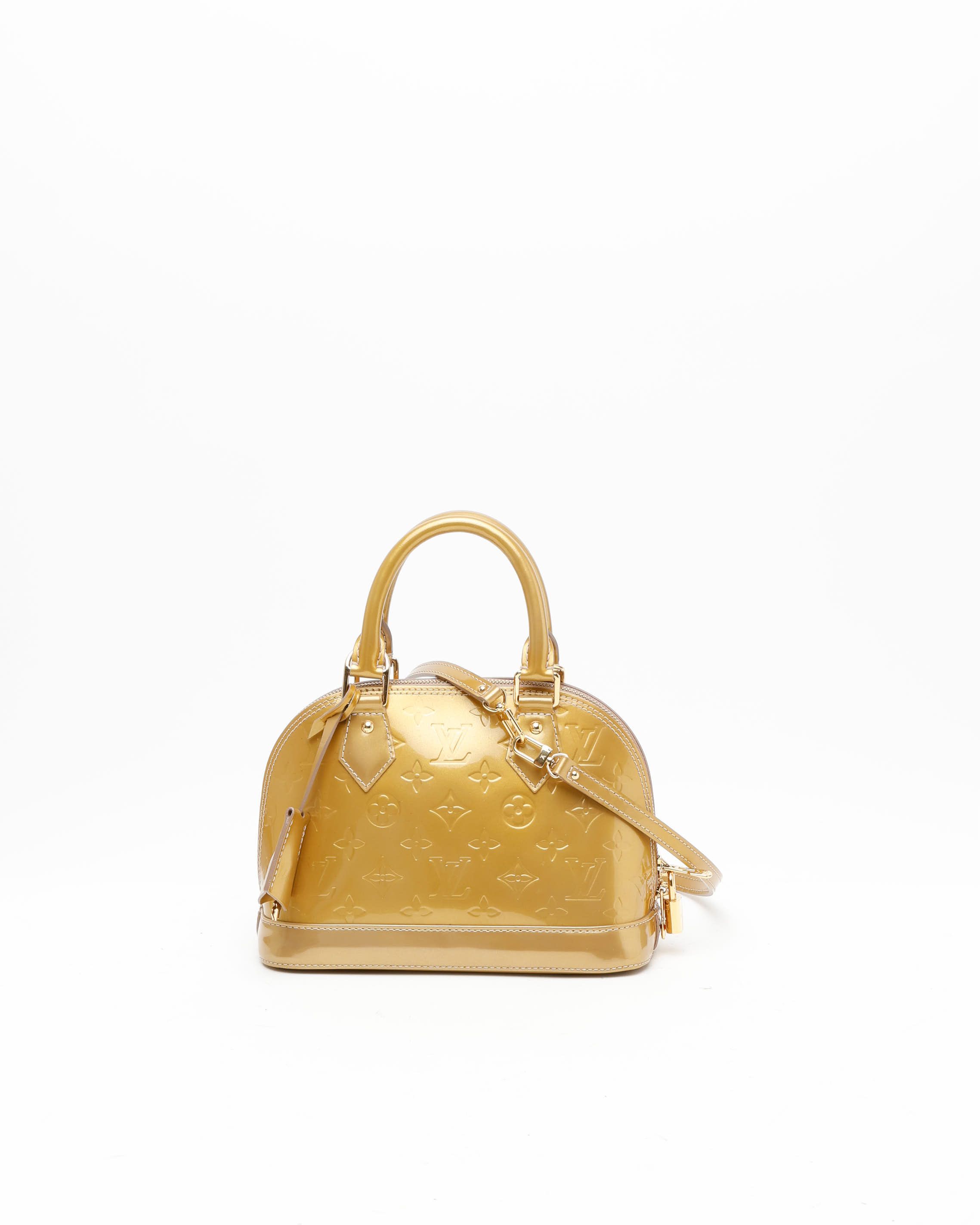Pre-owned Louis Vuitton Vernis Alma Bb Bag