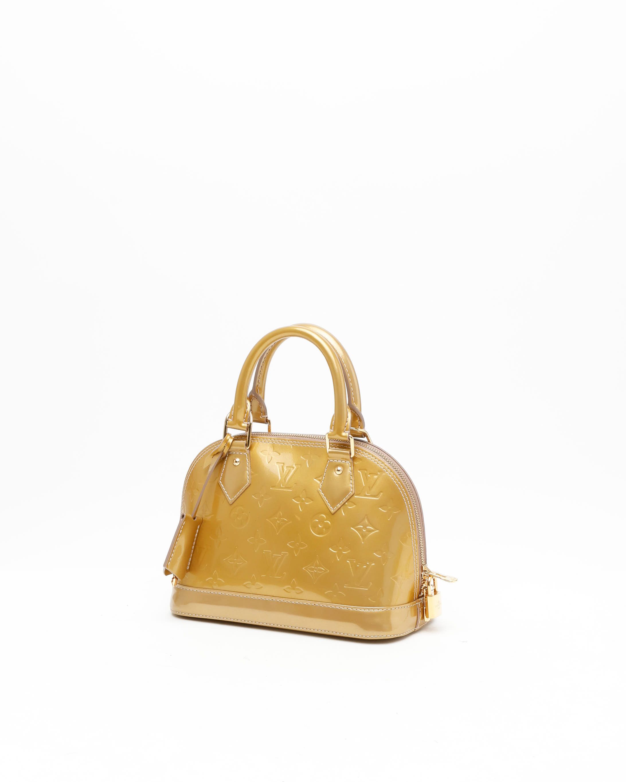 Pre-owned Louis Vuitton Vernis Alma Bb Bag