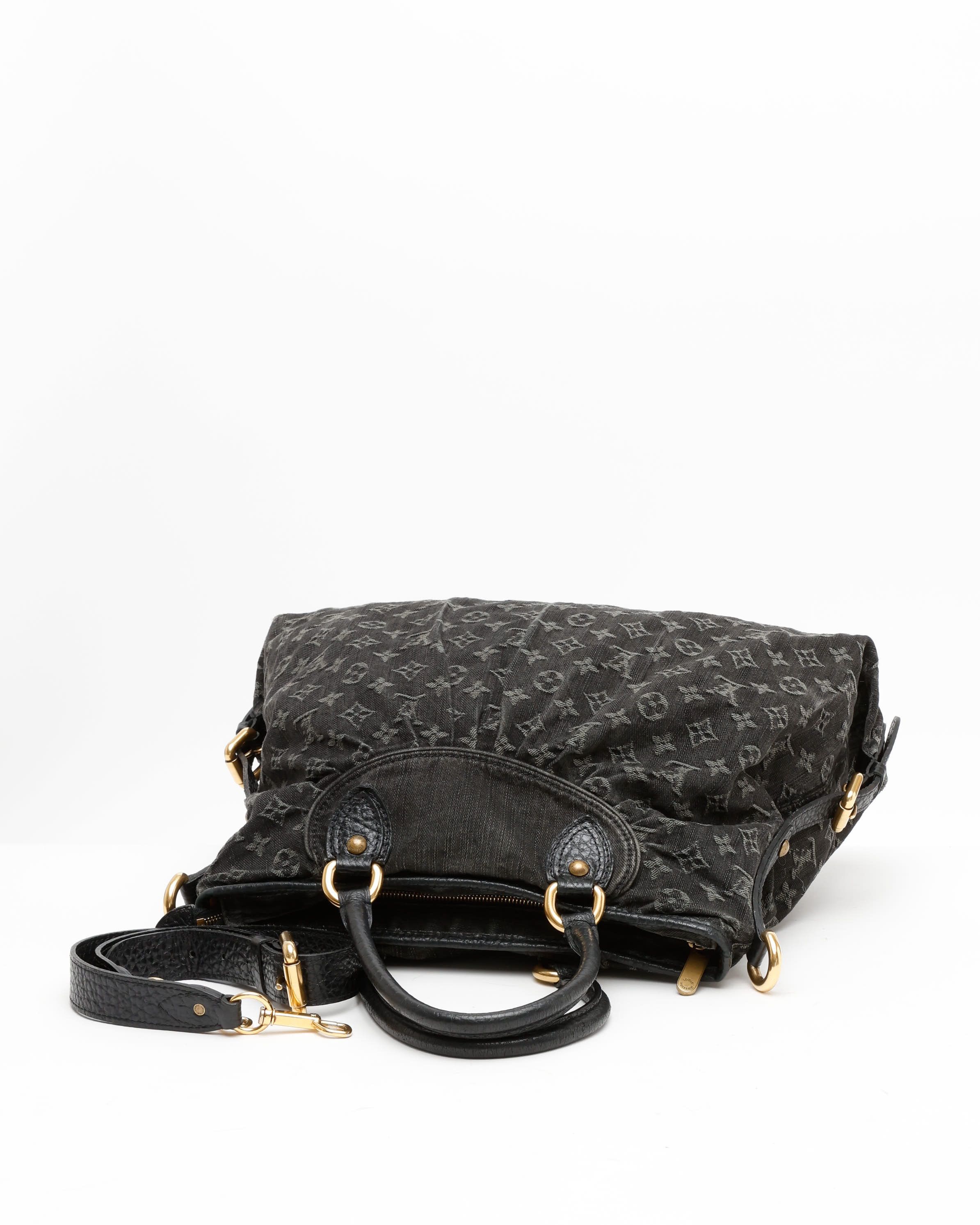 Pre-owned Louis Vuitton Denim Neo Cabby Gm Bag