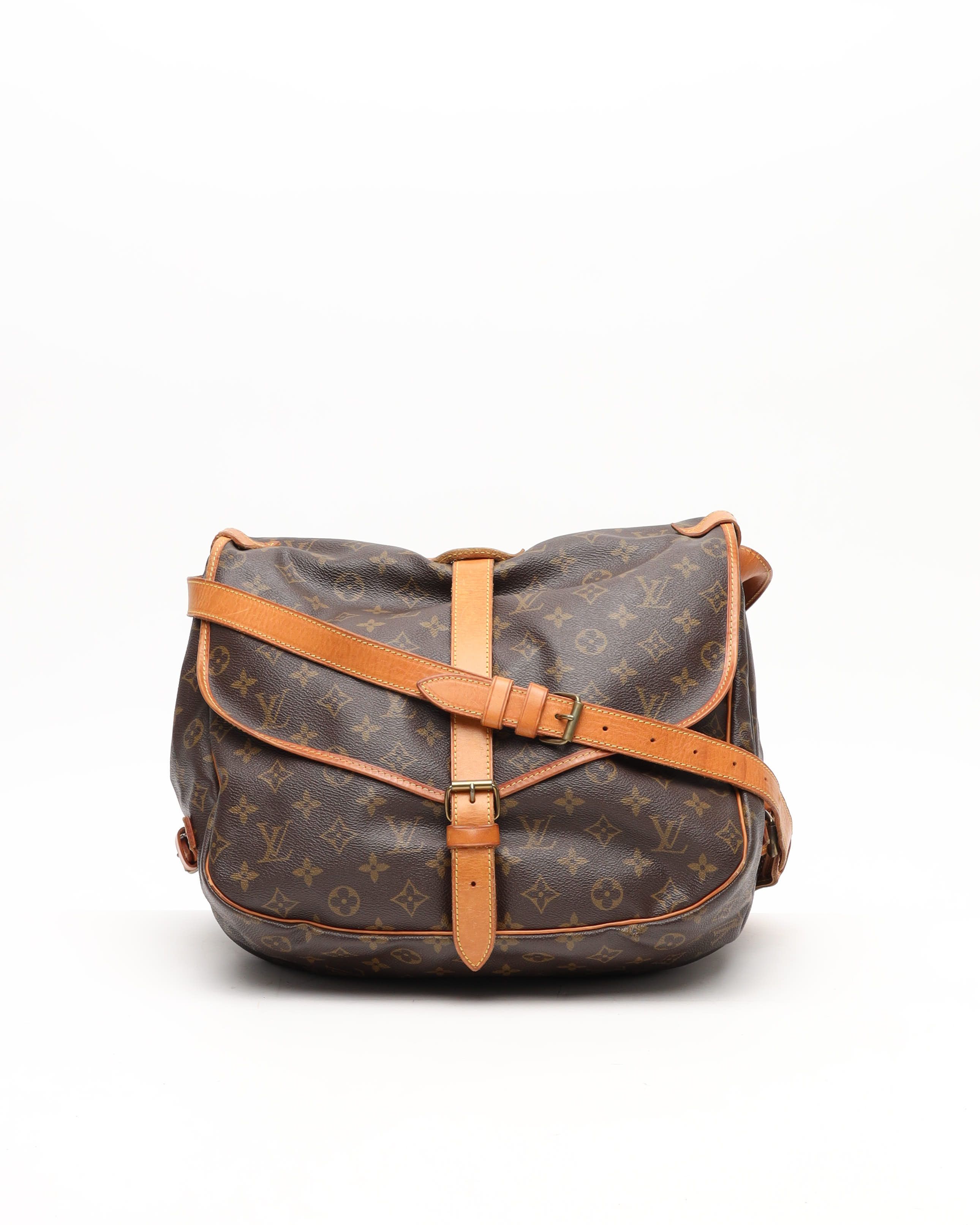 Pre-owned Louis Vuitton Monogram Saumur 35 Bag
